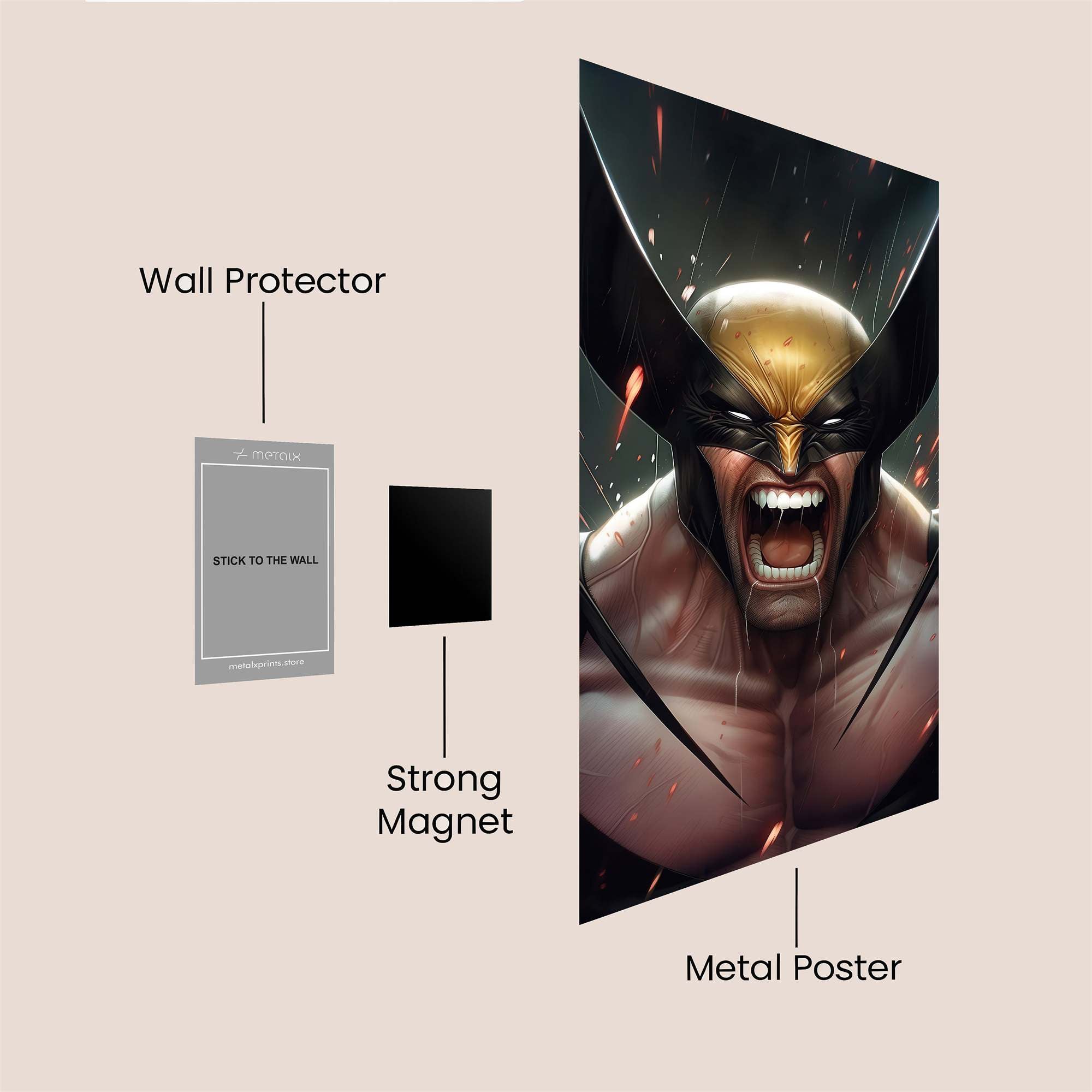 Wolverine Furystorm Safe Wall Magnetic / M