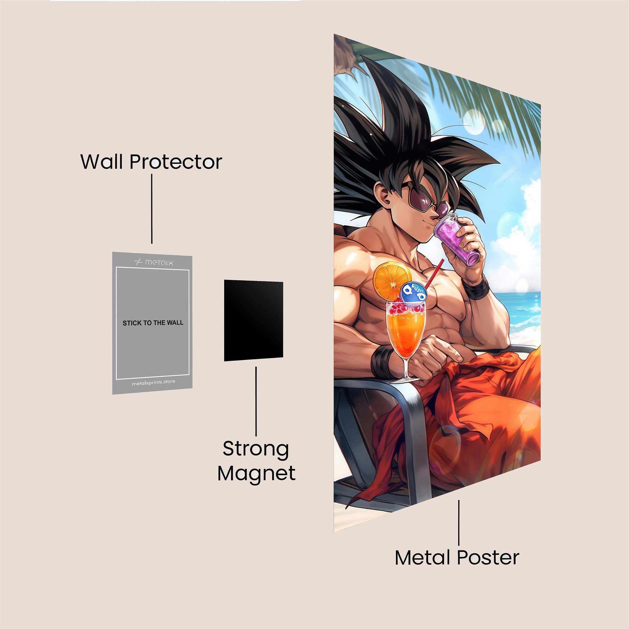 Goku Relaxation Safe Wall Magnetic / M