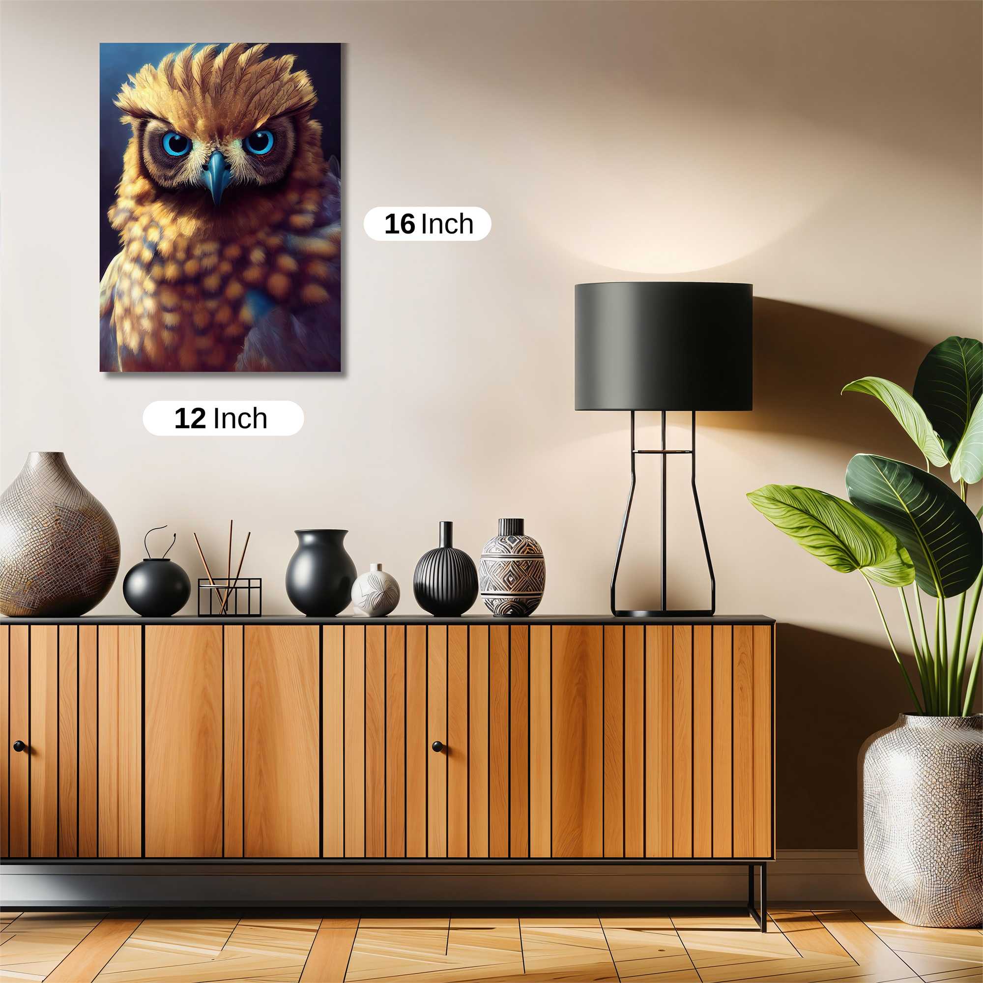 Owl Gaze Safe Wall Magnetic / M
