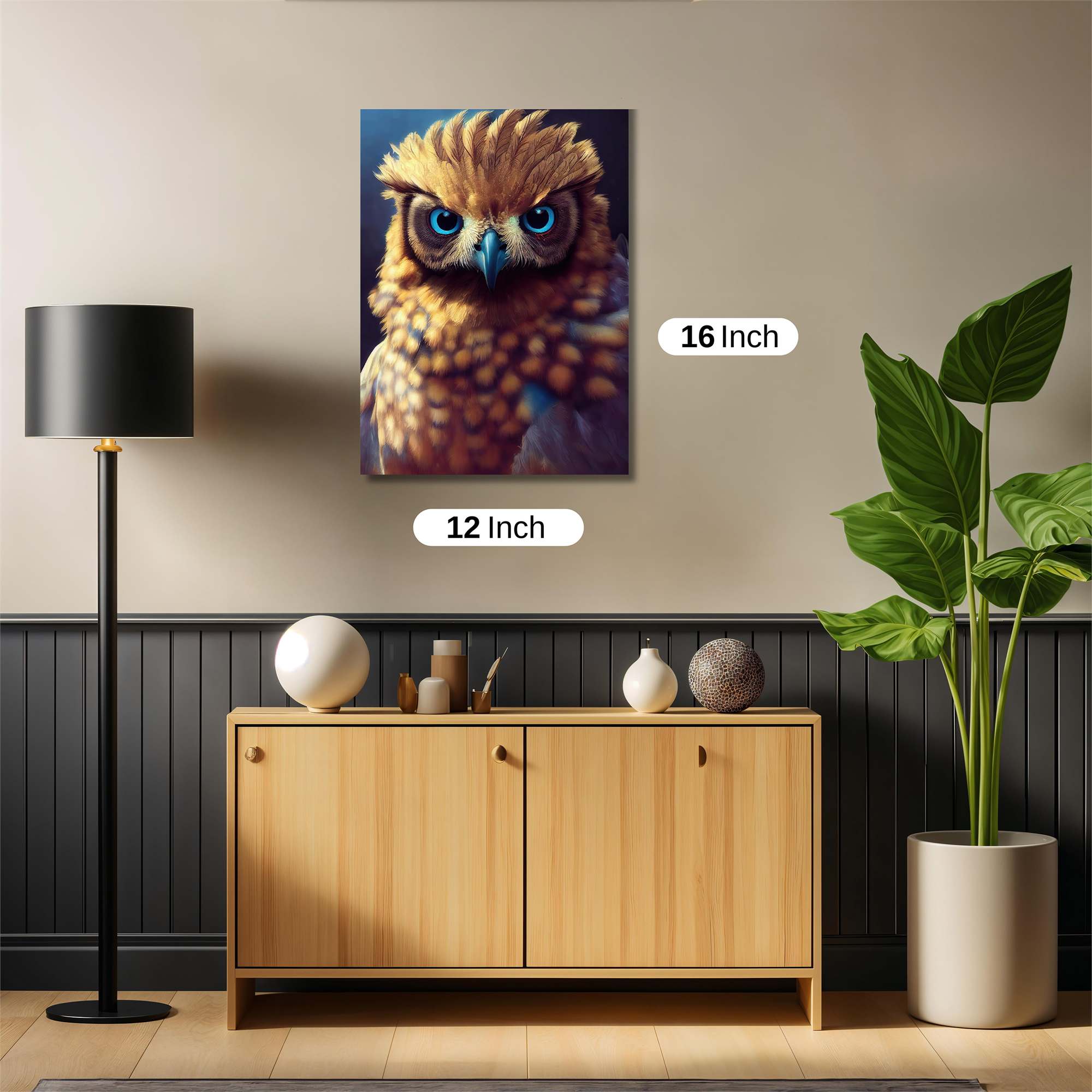 Owl Gaze Safe Wall Magnetic / M