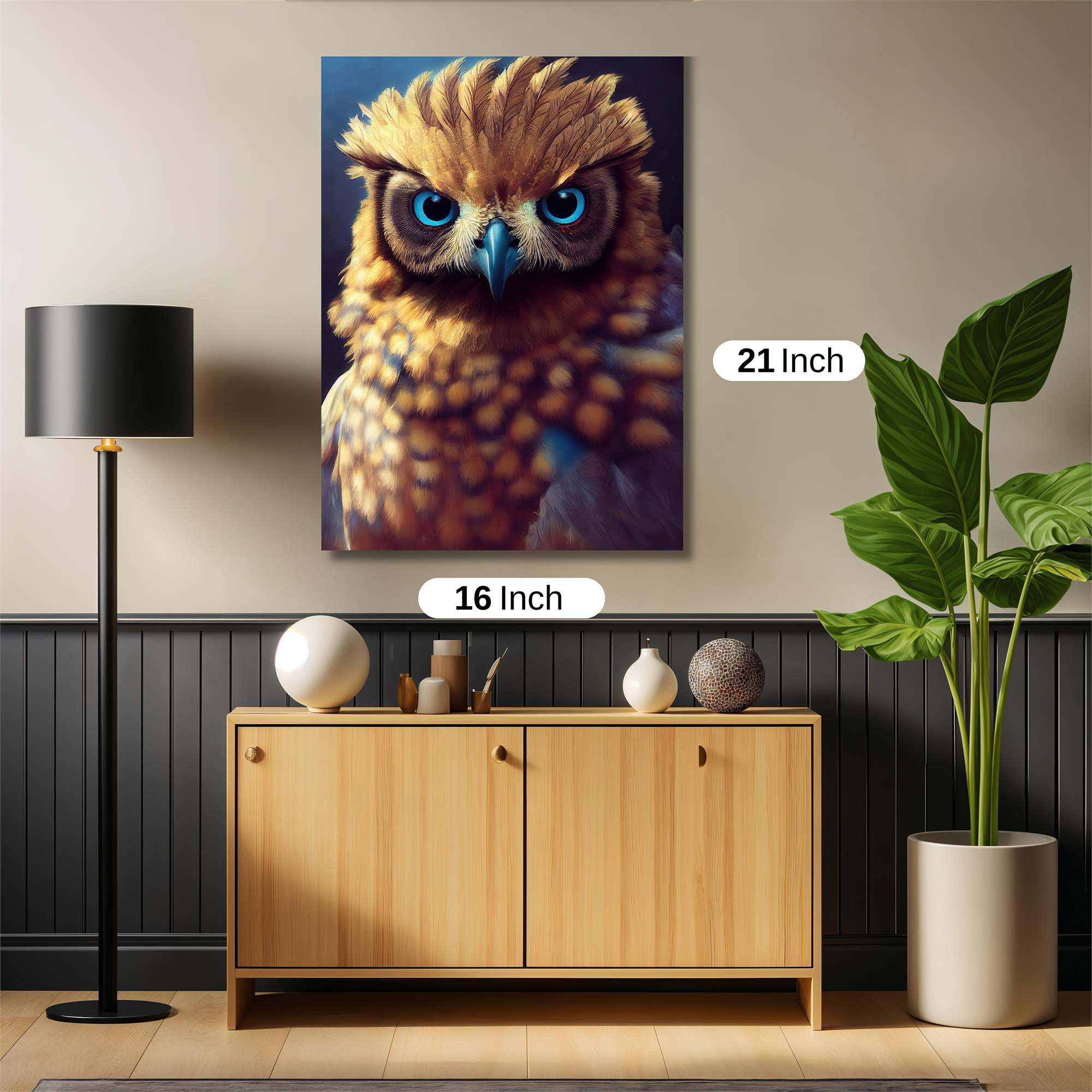 Owl Gaze Safe Wall Magnetic / M