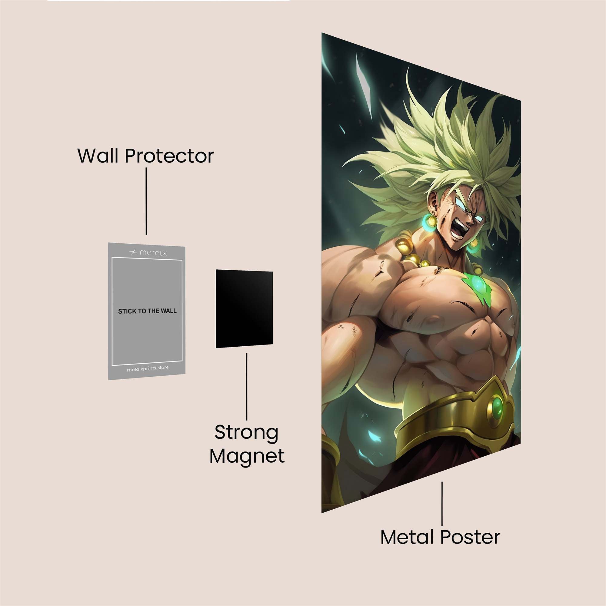 Broly Powerstorm Safe Wall Magnetic / M