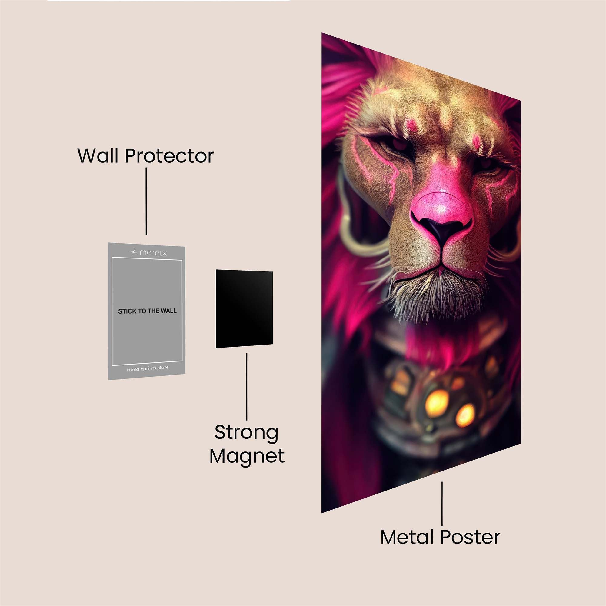 Majestic Glow Safe Wall Magnetic / M