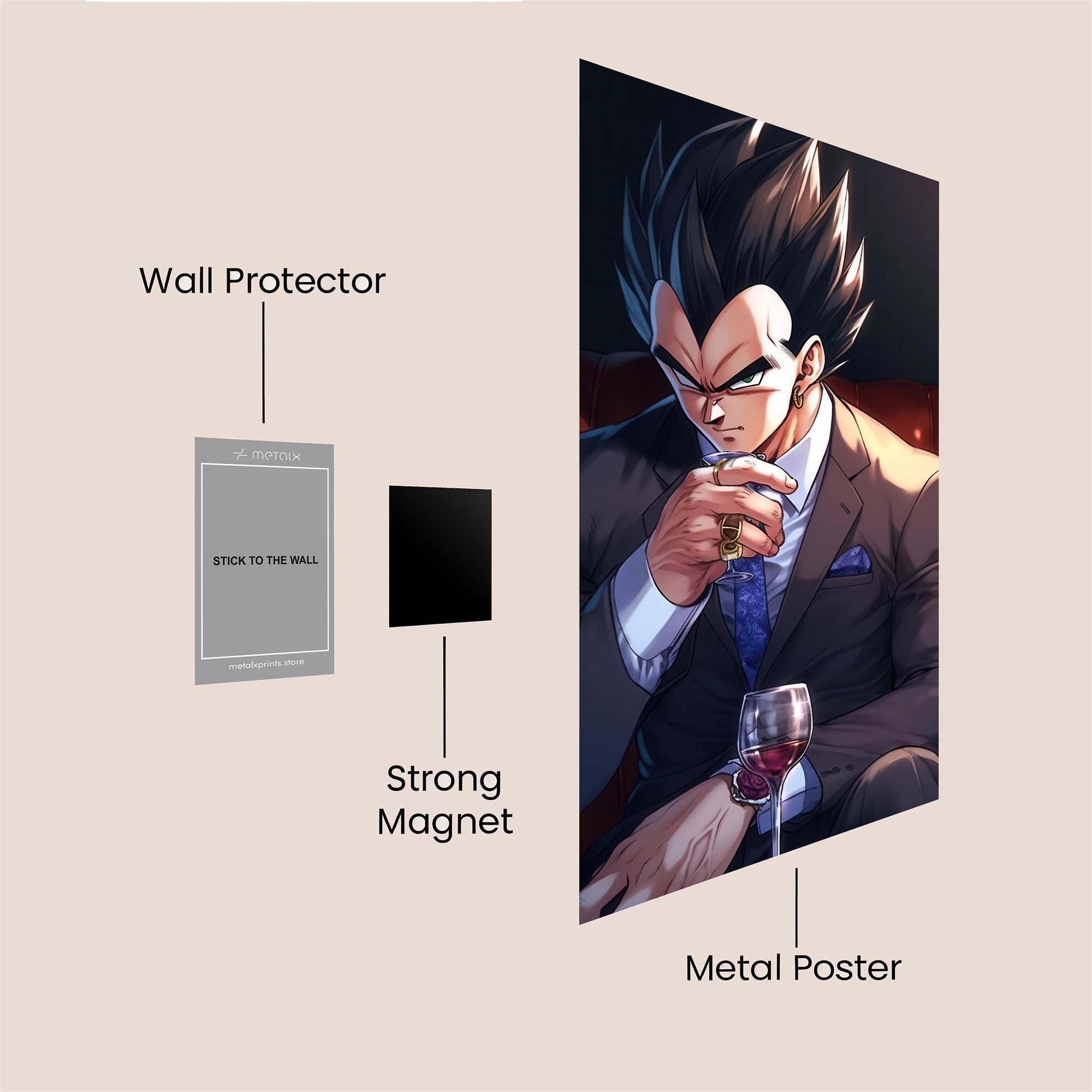 Vegeta Elegance Safe Wall Magnetic / M