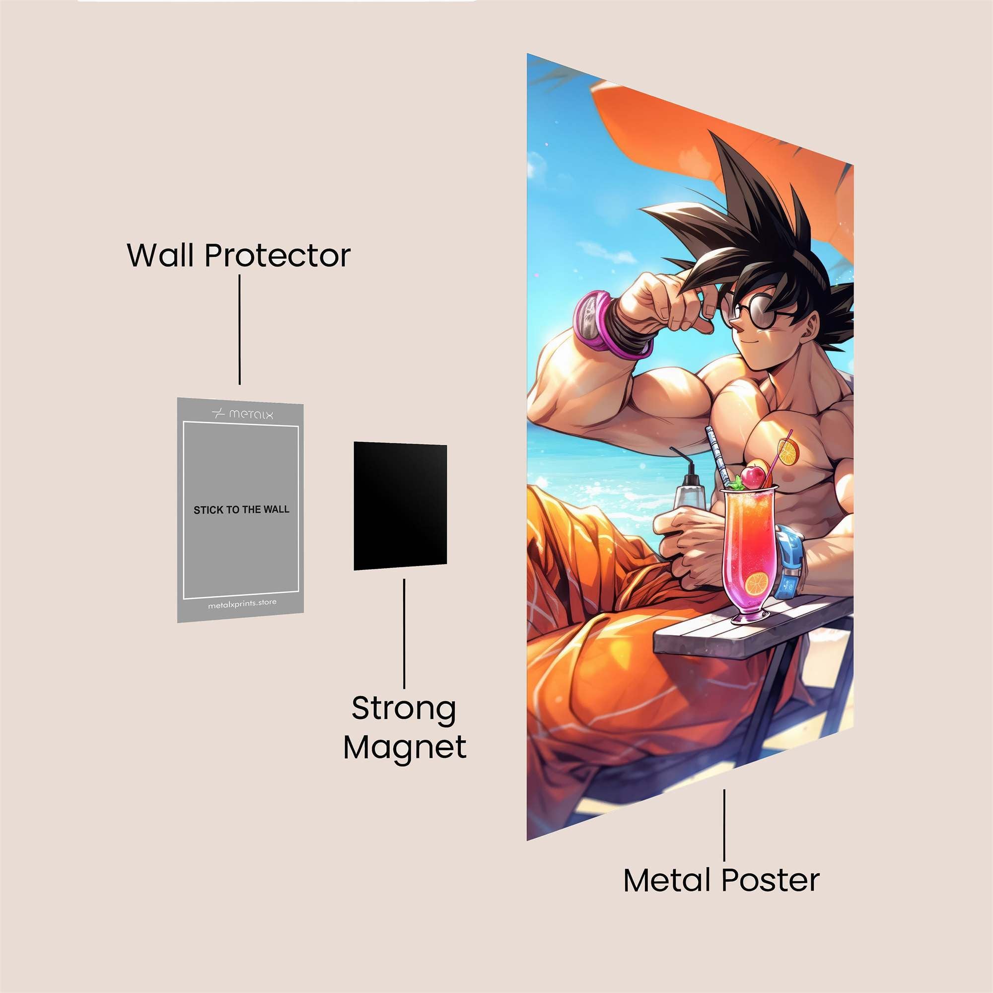 Goku Relaxation Safe Wall Magnetic / M