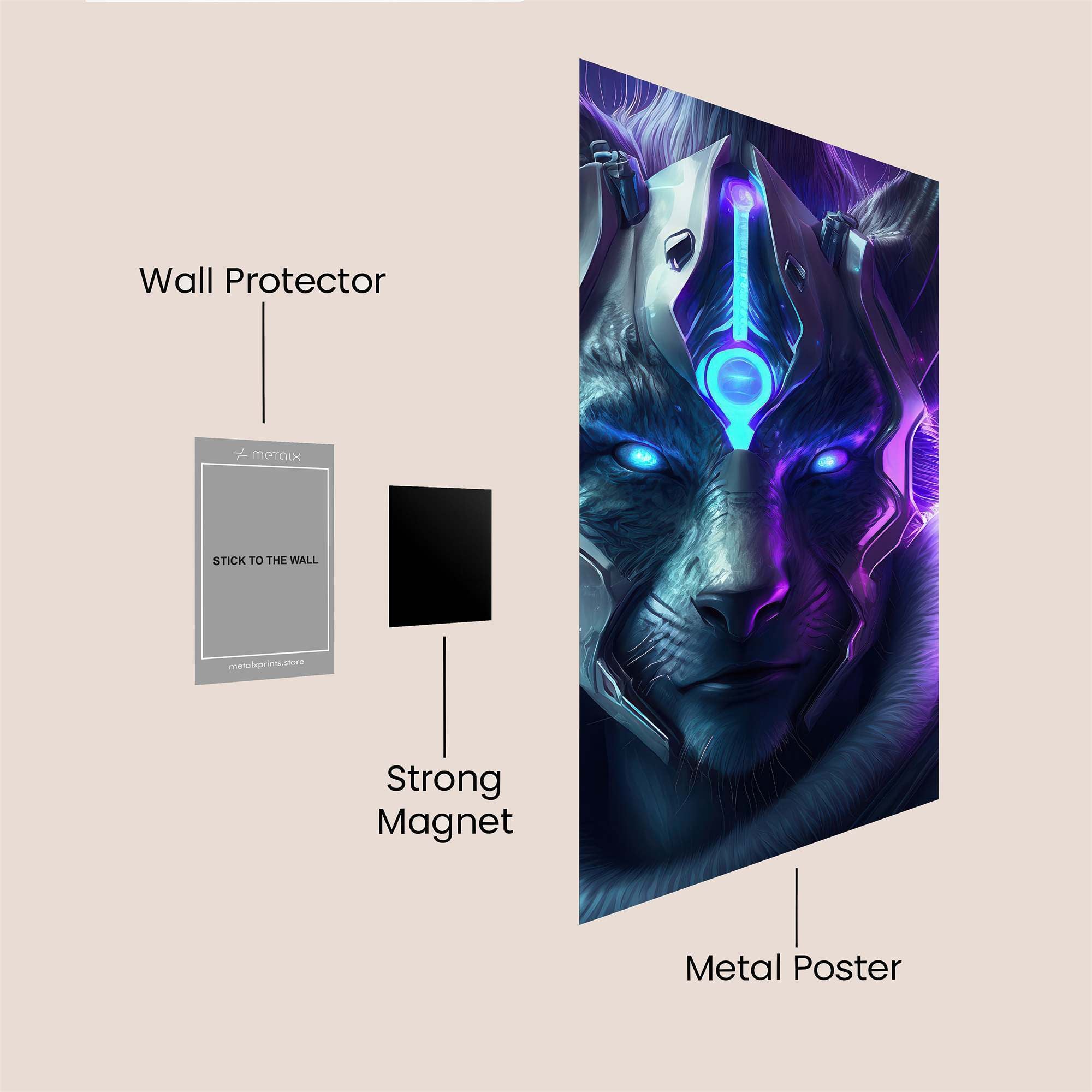 Cyber Lynx Safe Wall Magnetic / M
