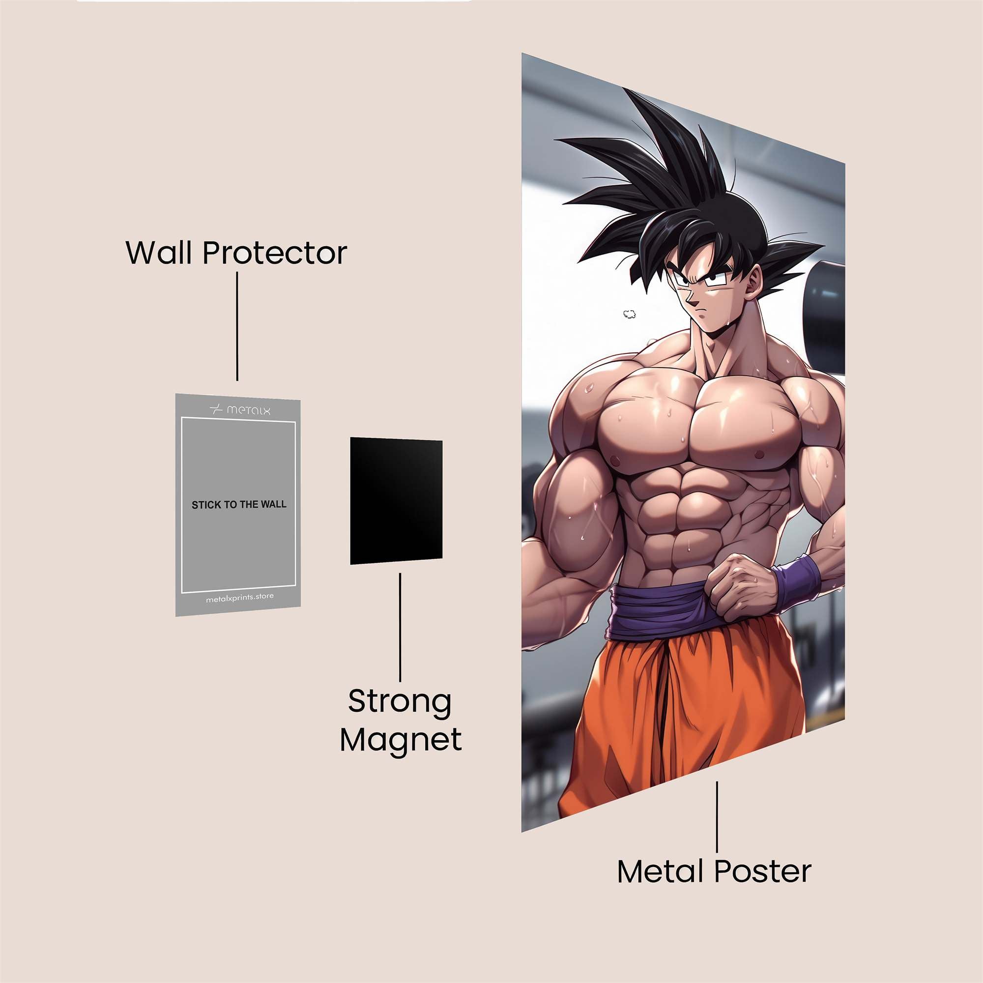 Goku Powerflex Safe Wall Magnetic / M