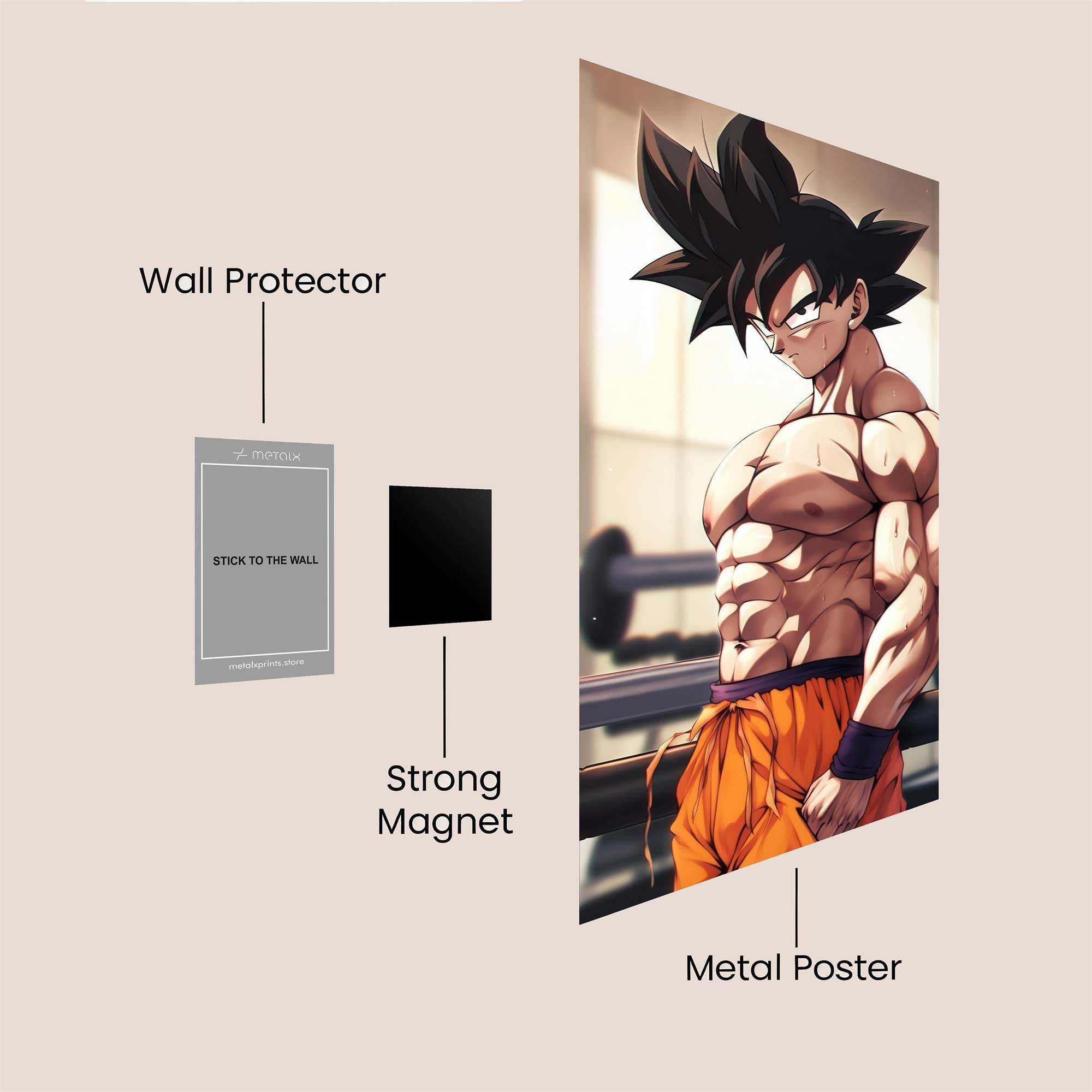 Goku Resolve Safe Wall Magnetic / M