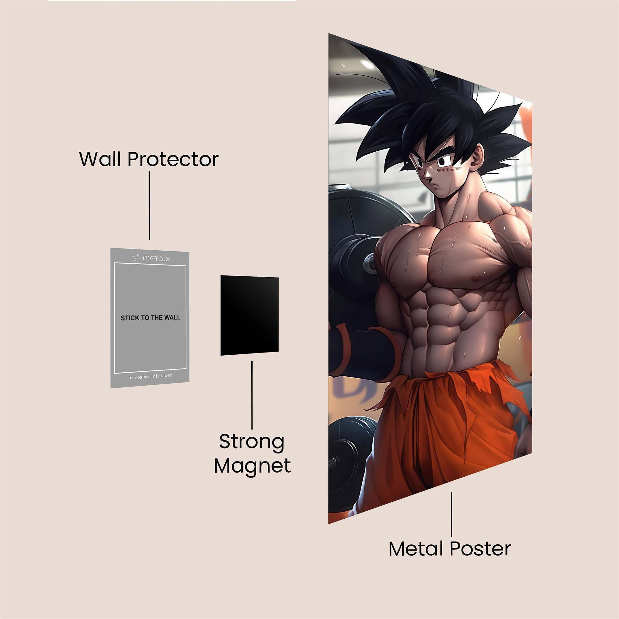 Goku Powerflex Safe Wall Magnetic / M