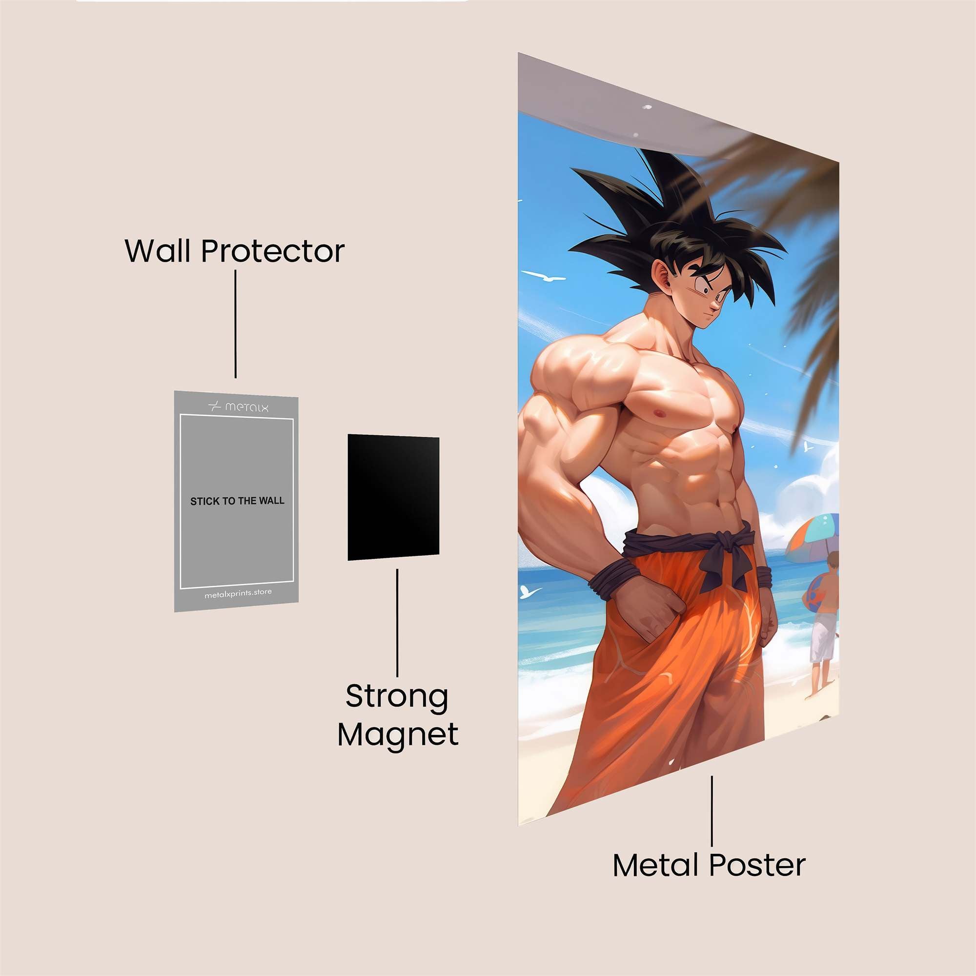 Goku Relaxation Safe Wall Magnetic / M