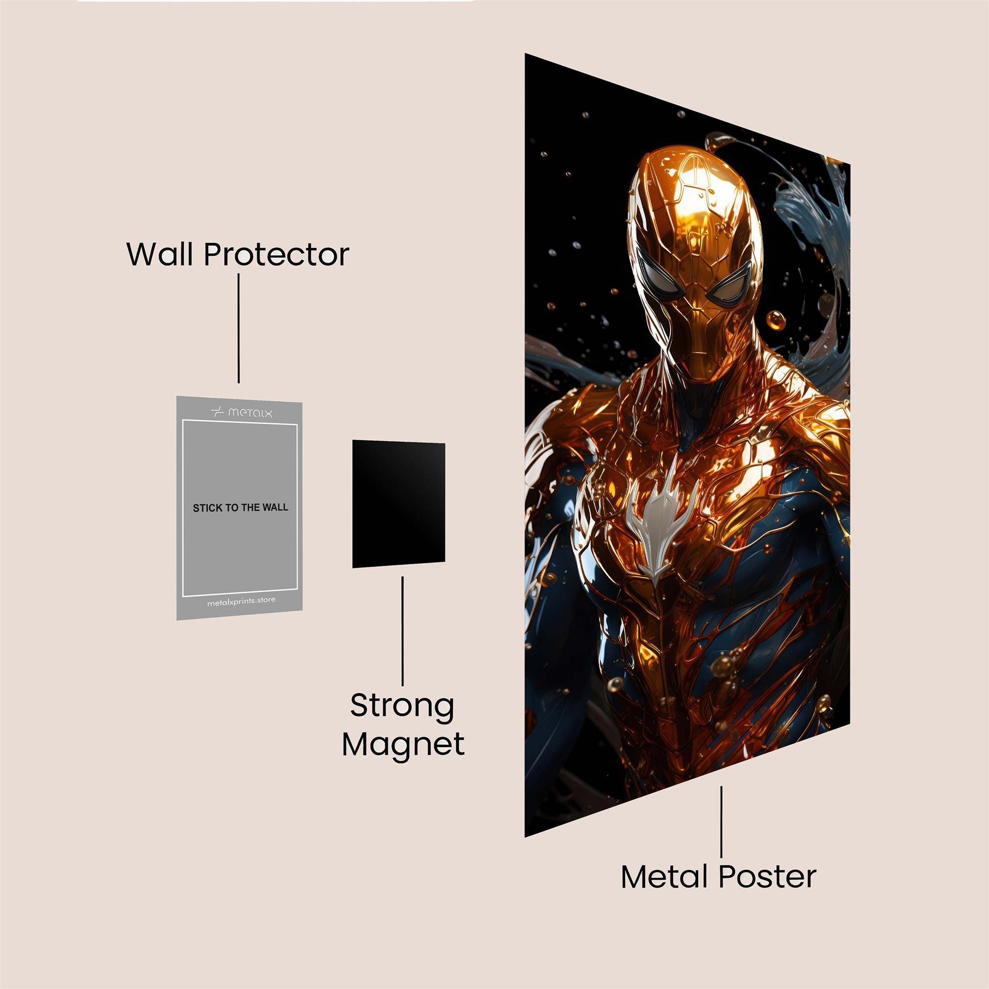 Spidey Phoenix Safe Wall Magnetic / M