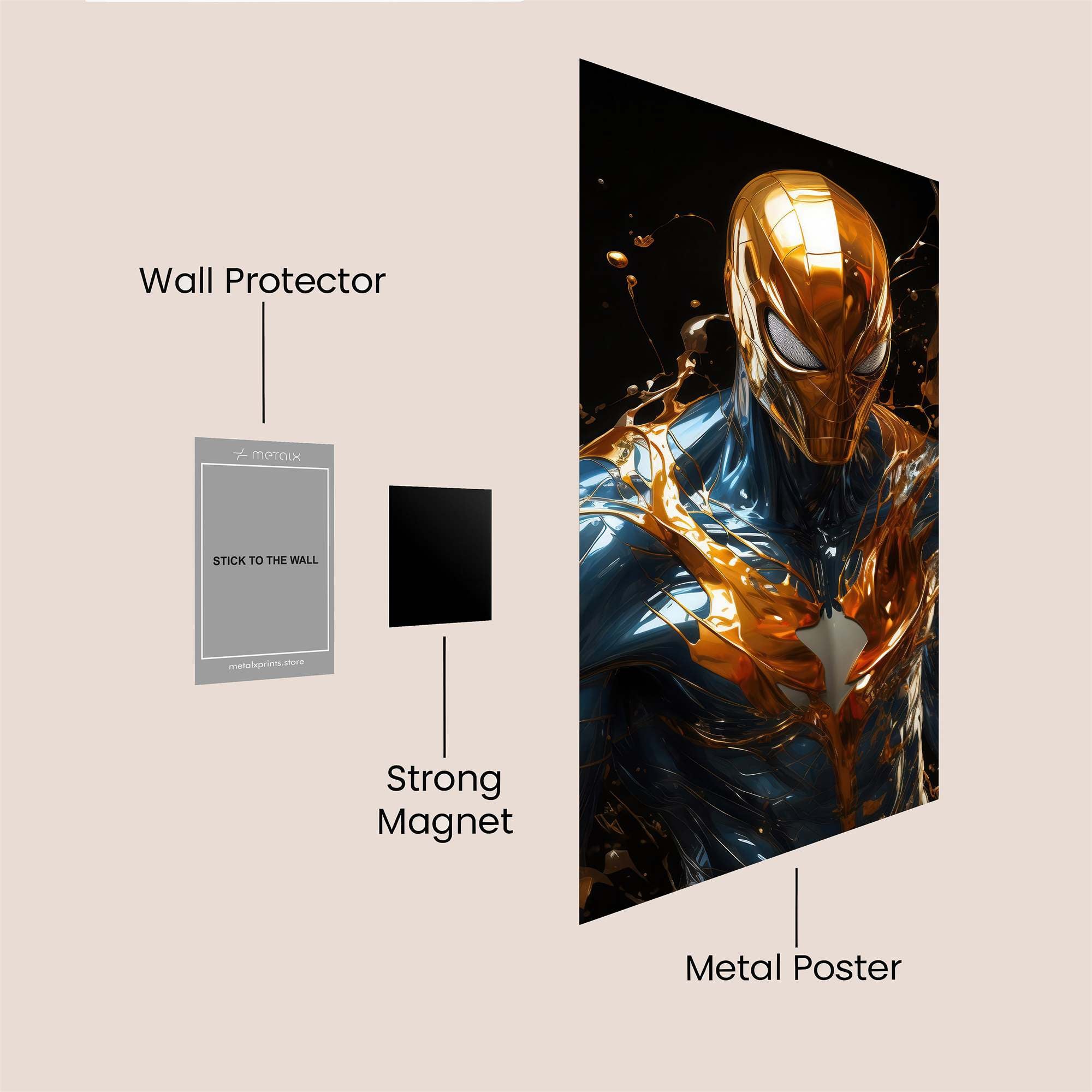 Spider-Man Vividity Safe Wall Magnetic / M