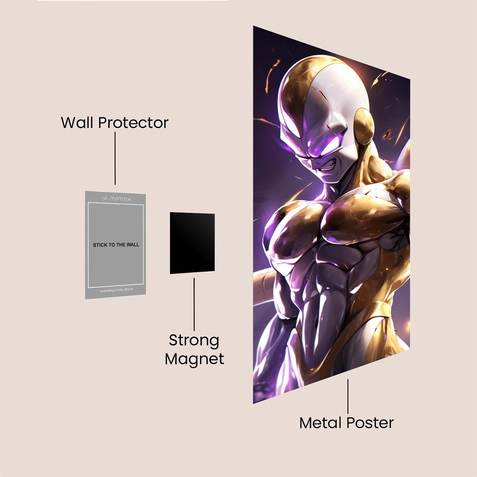 Golden Ferocity Safe Wall Magnetic / M