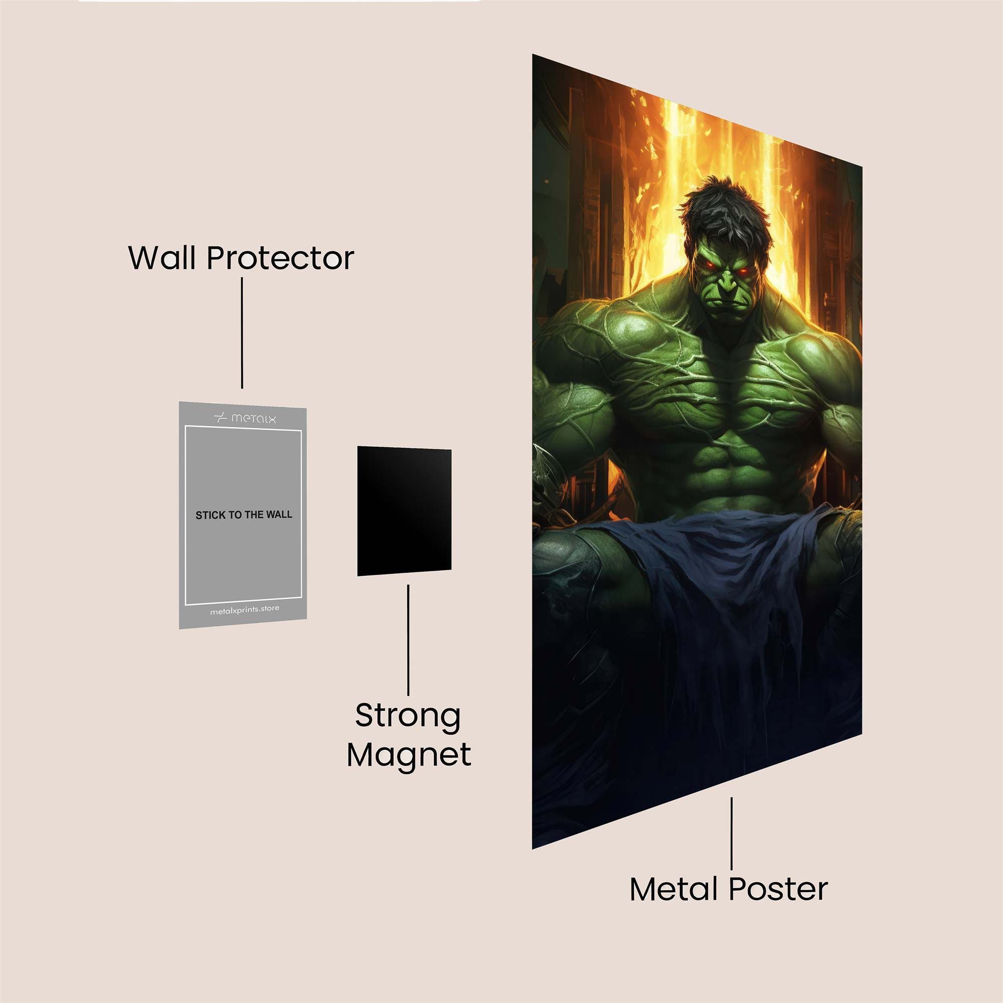 Hulk Majesty Safe Wall Magnetic / M