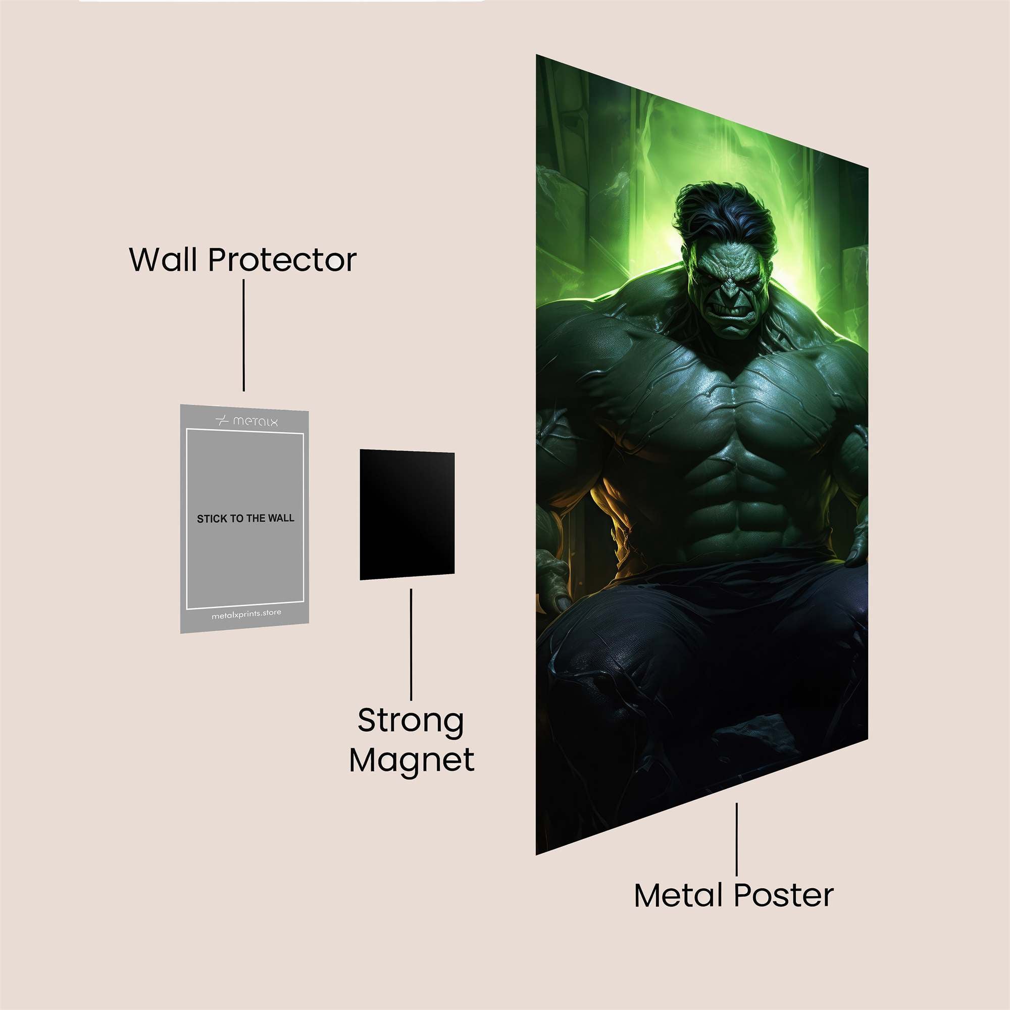 Hulk Majesty Safe Wall Magnetic / M