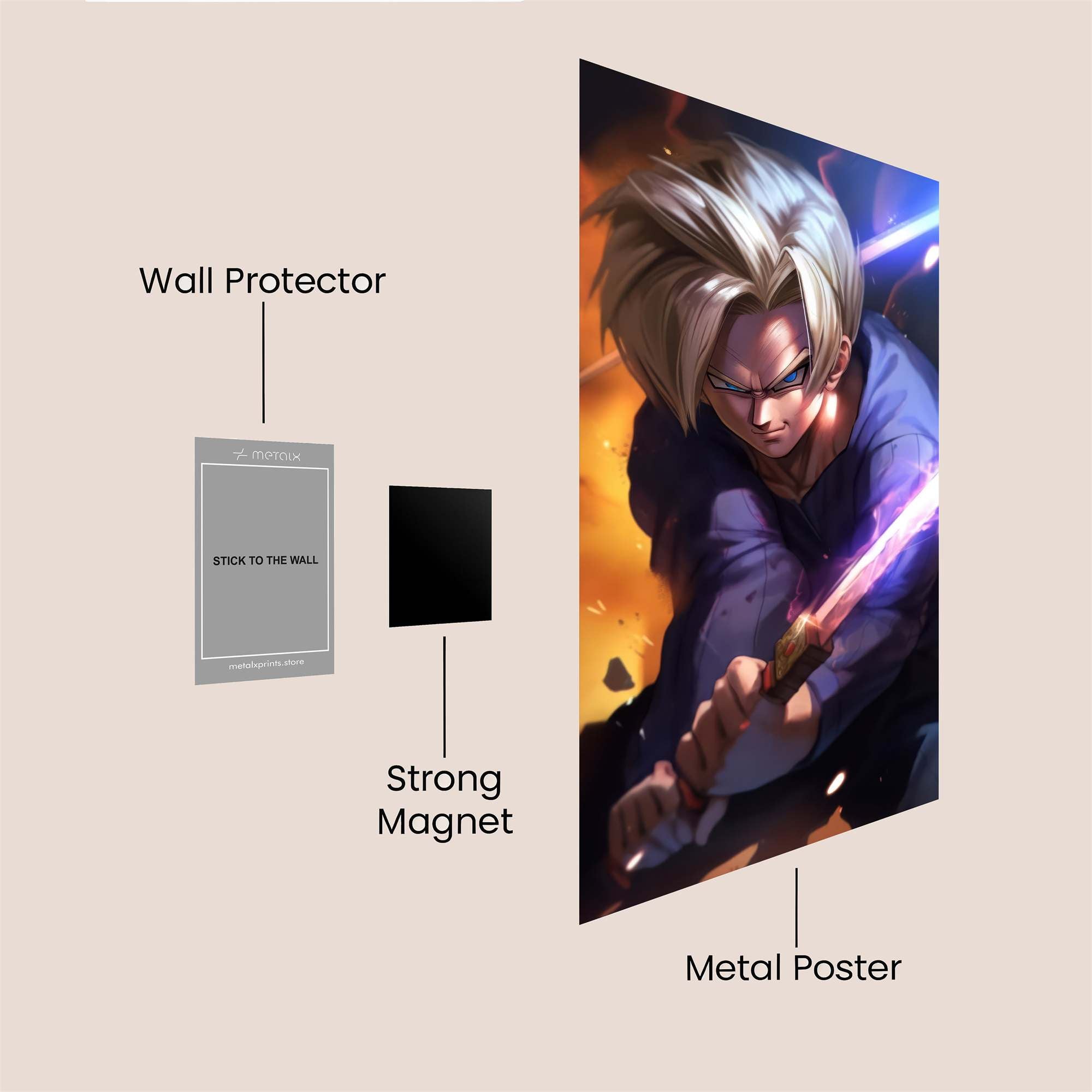 Trunks Inferno Safe Wall Magnetic / M