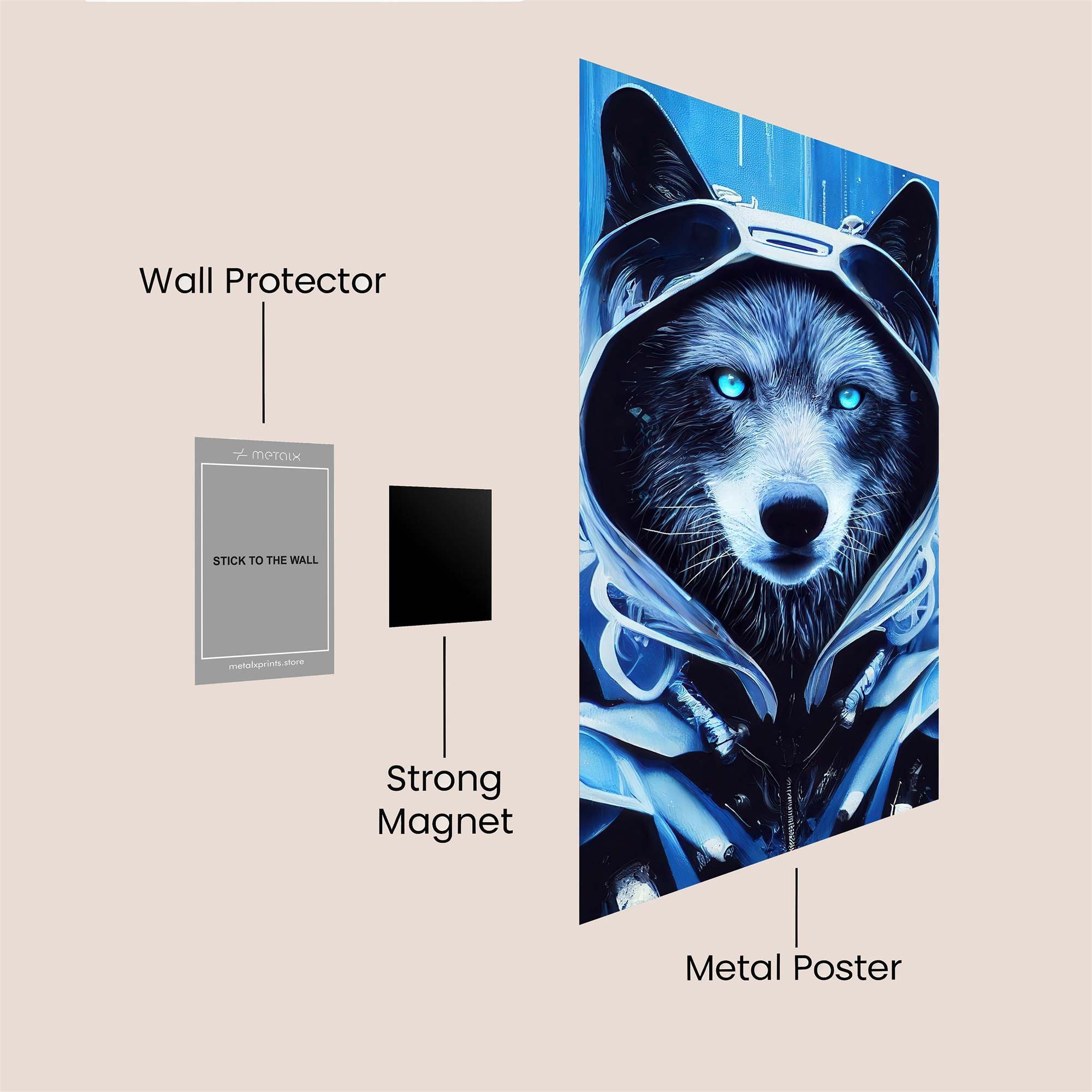 Cyber Howl Safe Wall Magnetic / M