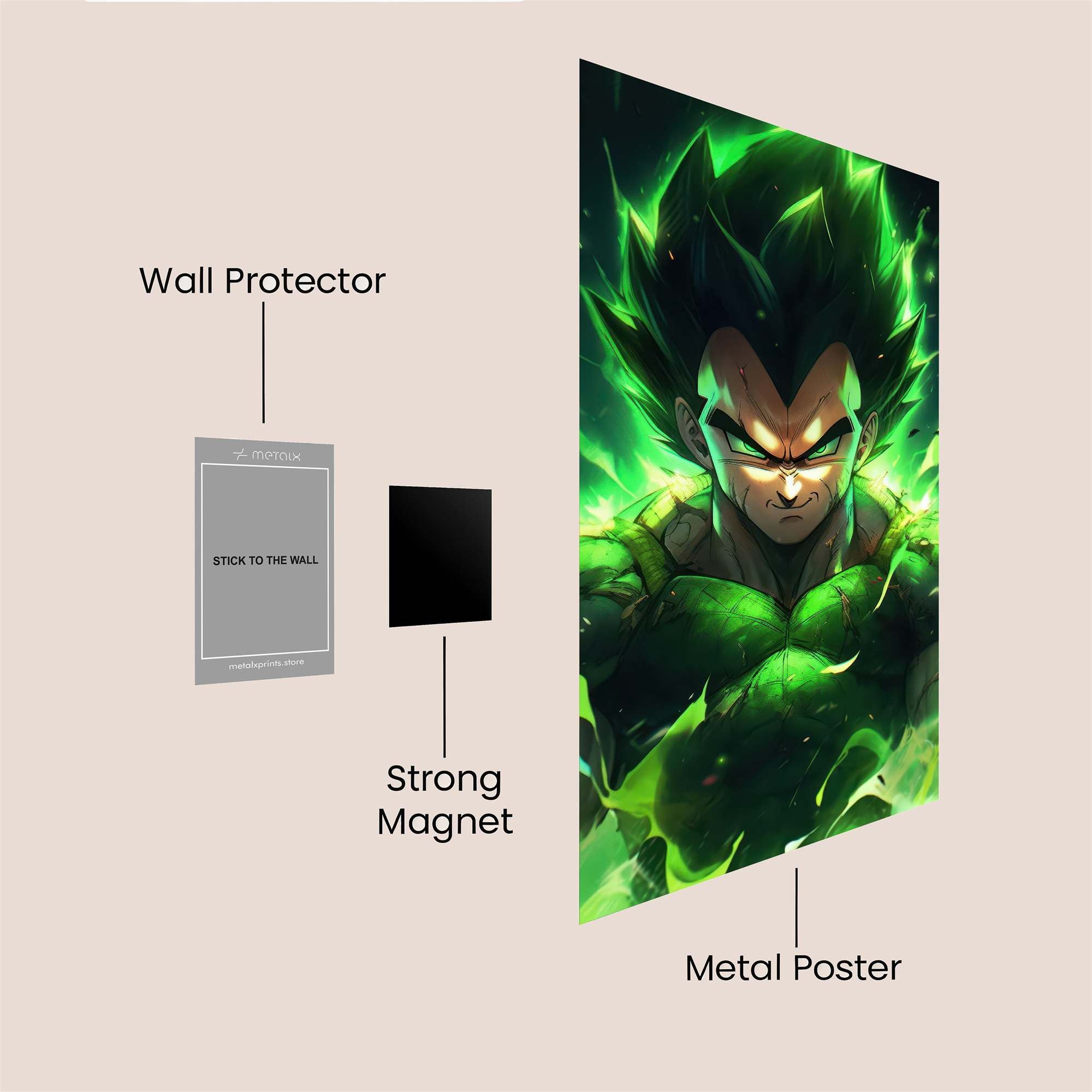 Vegeta Inferno Safe Wall Magnetic / M