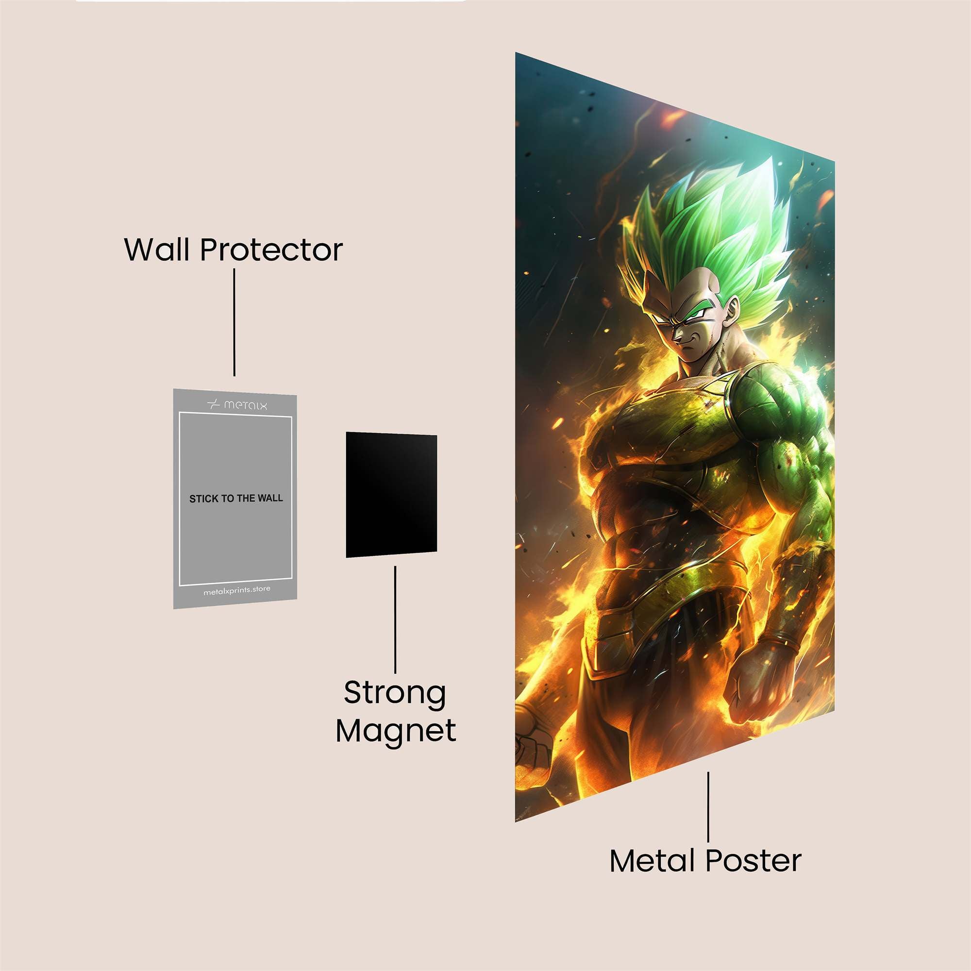 Vegeta Inferno Safe Wall Magnetic / M