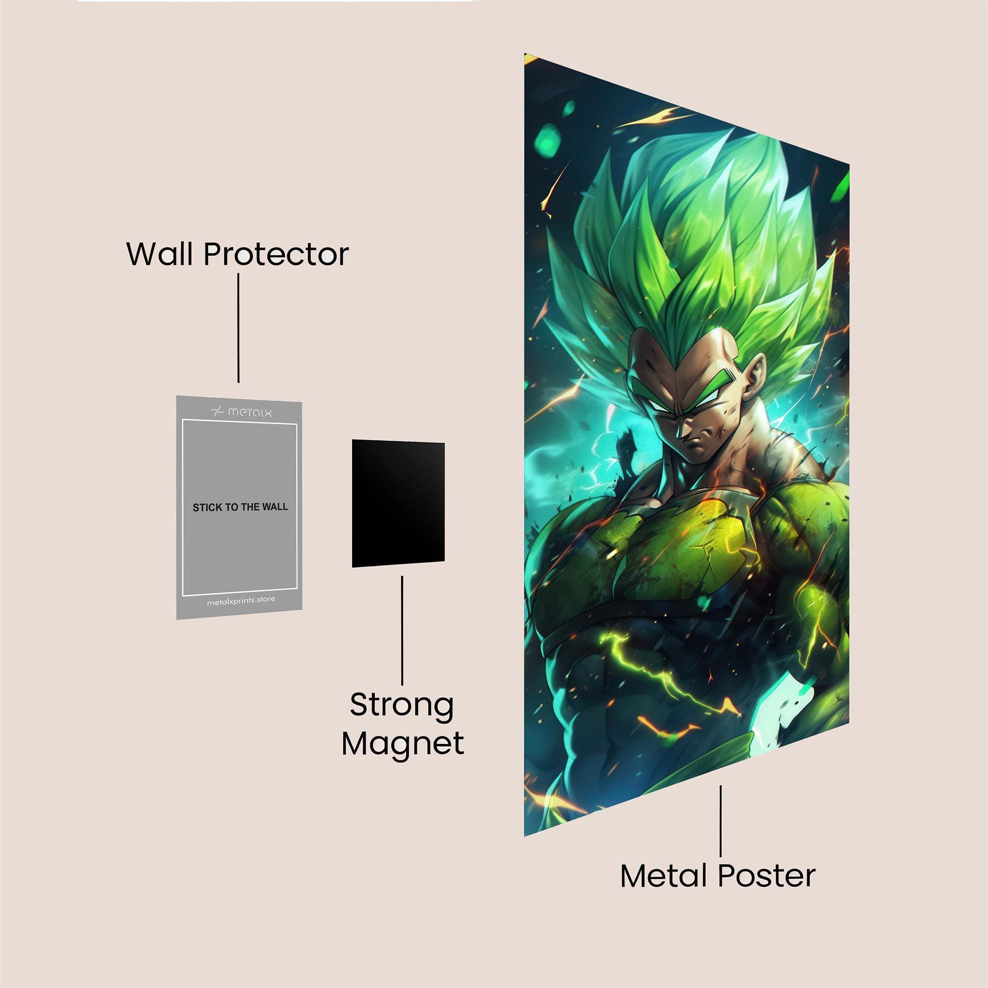 Vegeta Surge Safe Wall Magnetic / M