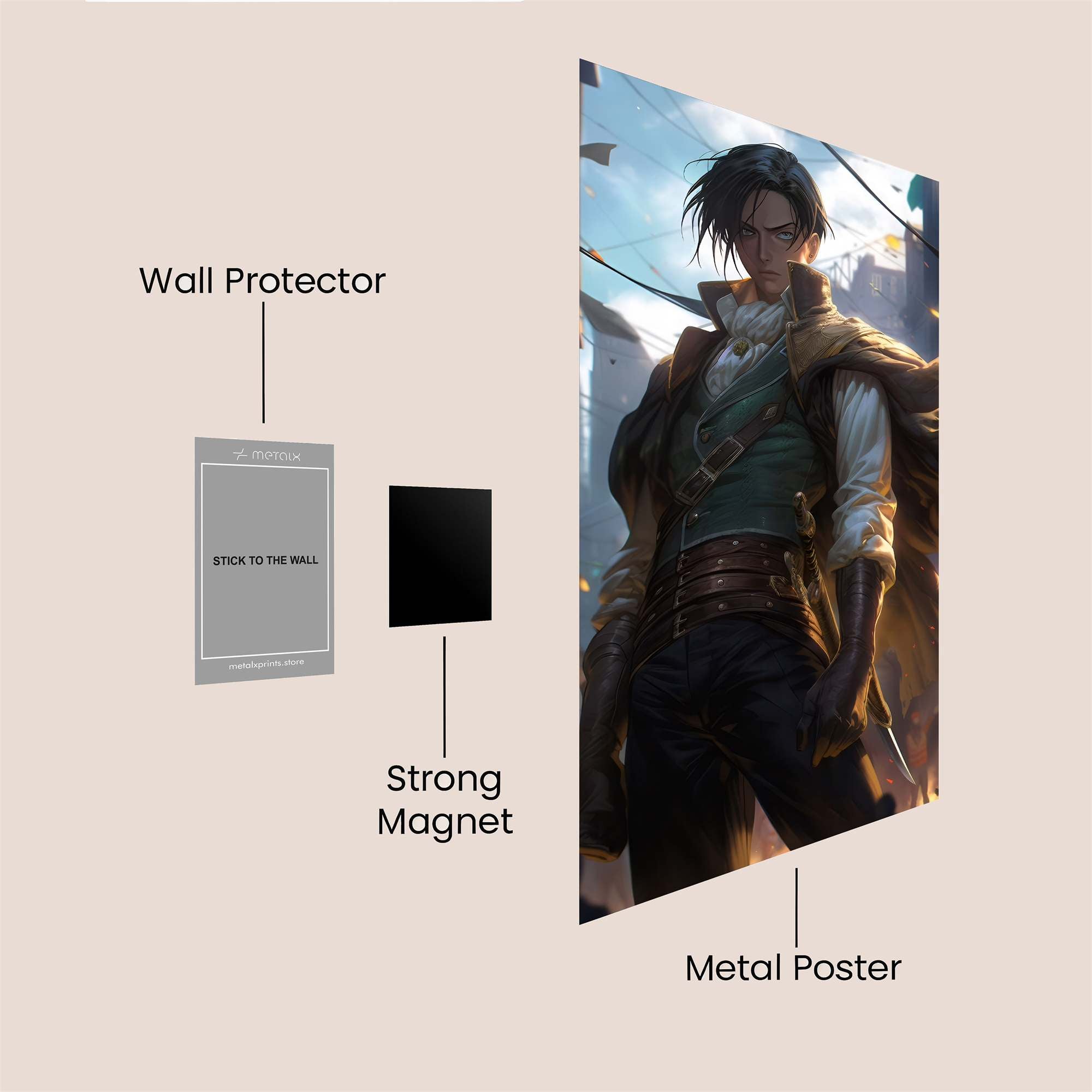 Heroic Standoff Safe Wall Magnetic / M