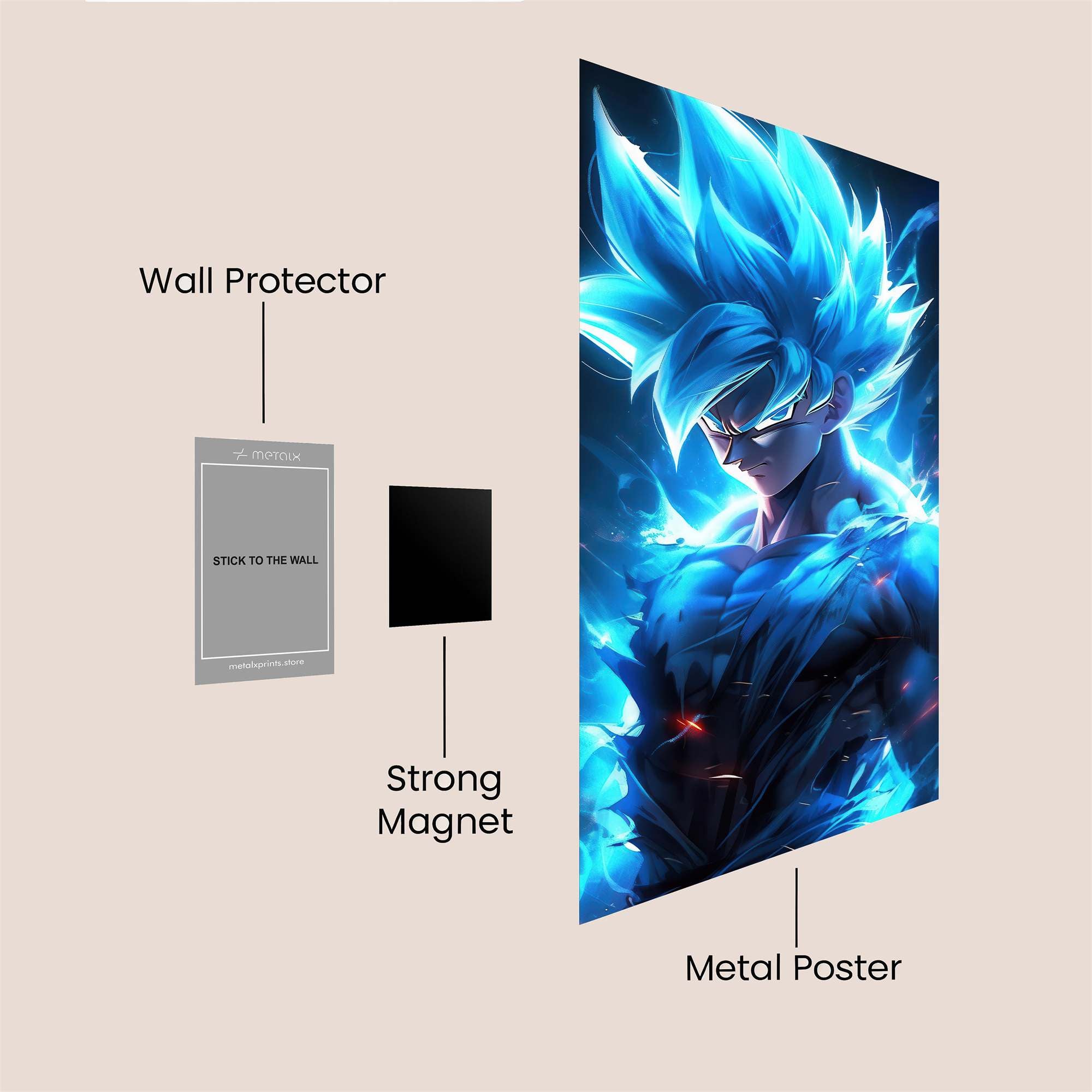 Saiyan Surge Safe Wall Magnetic / M