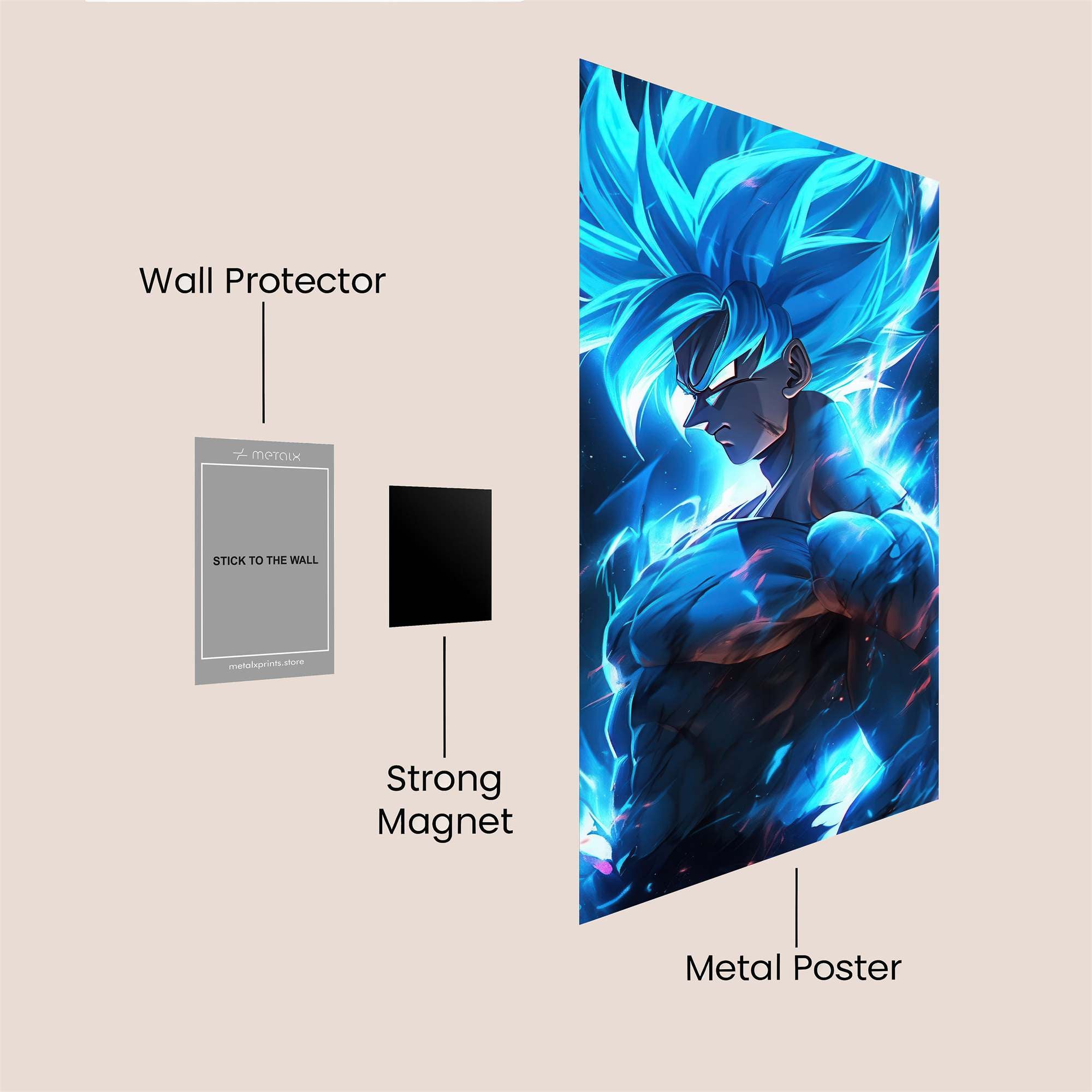 Saiyan Surge Safe Wall Magnetic / M