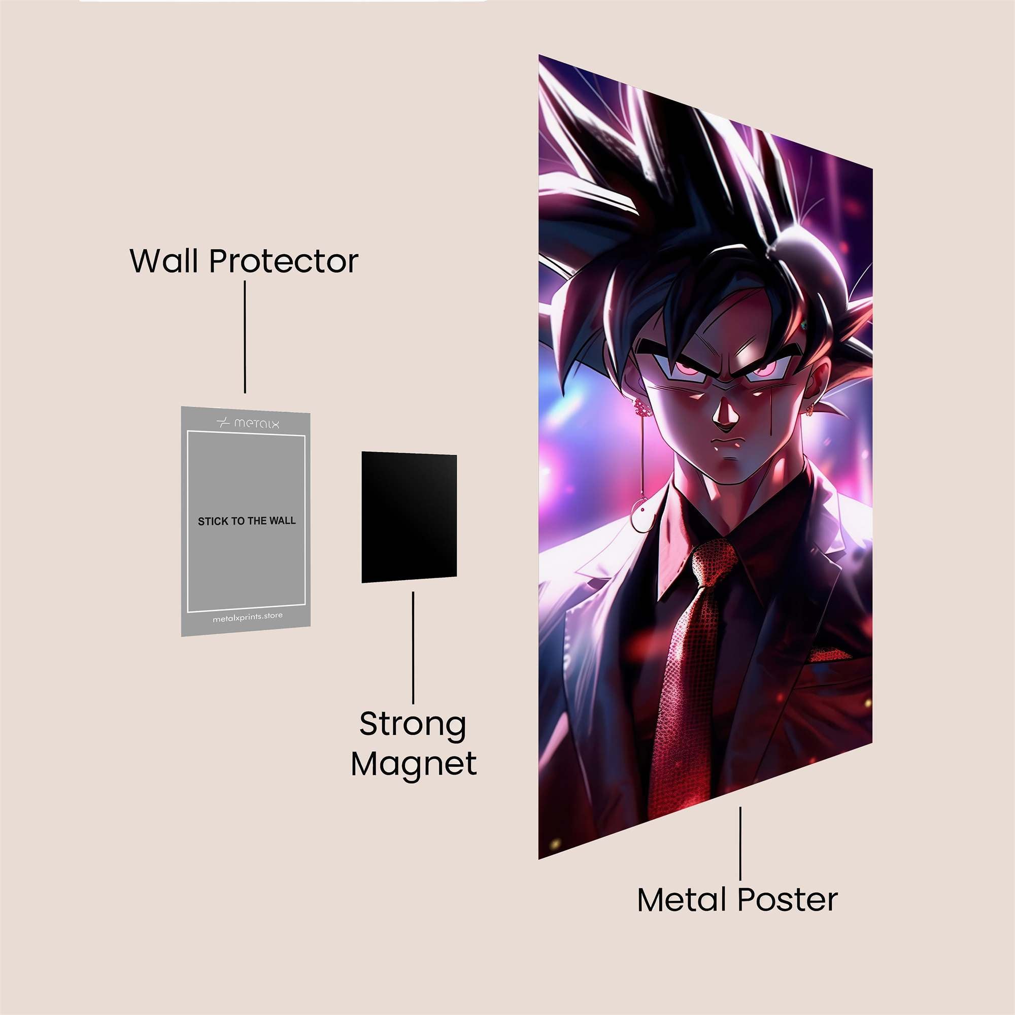 Saiyan Determination Safe Wall Magnetic / M