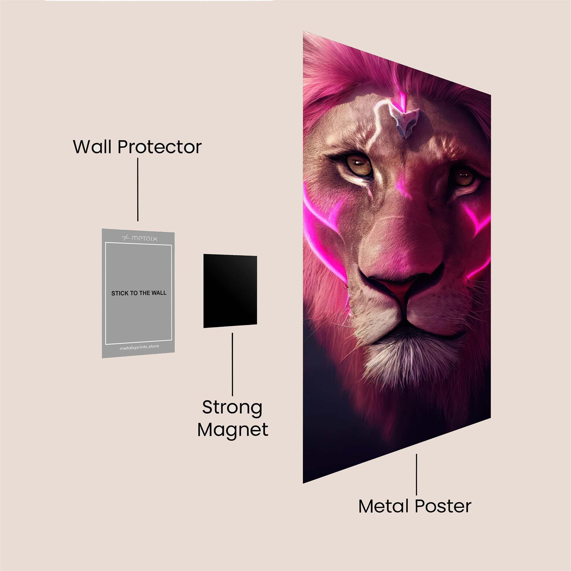 Neon Majesty Safe Wall Magnetic / M