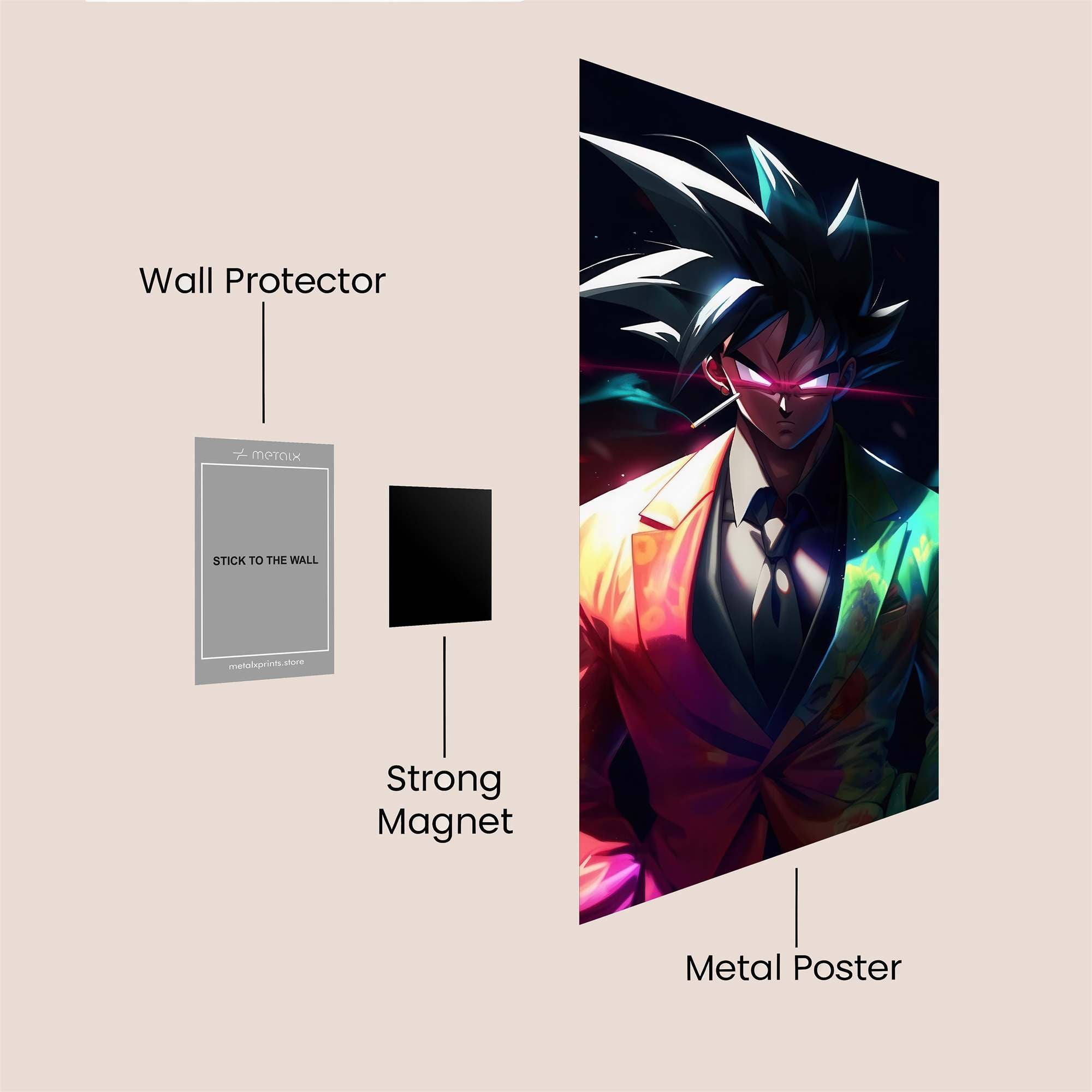 Goku Radiance Safe Wall Magnetic / M