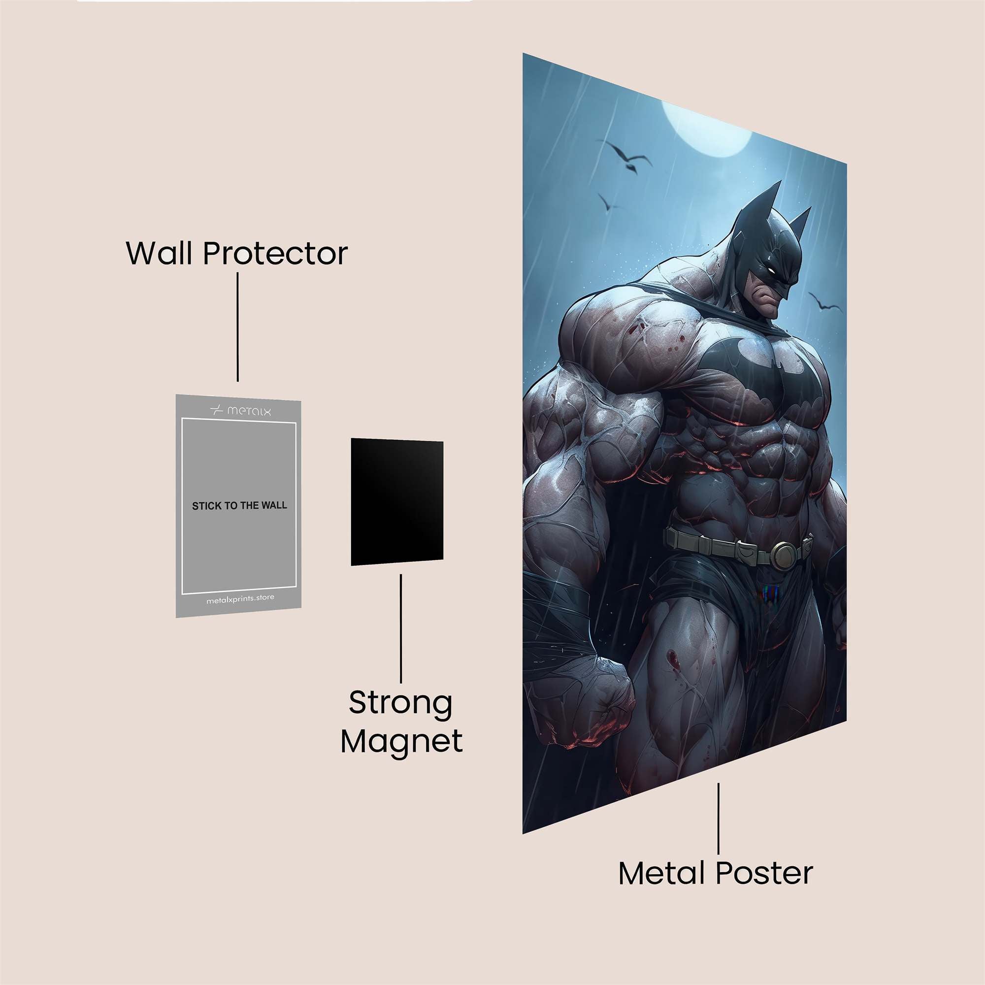 Batman Resolute Safe Wall Magnetic / M