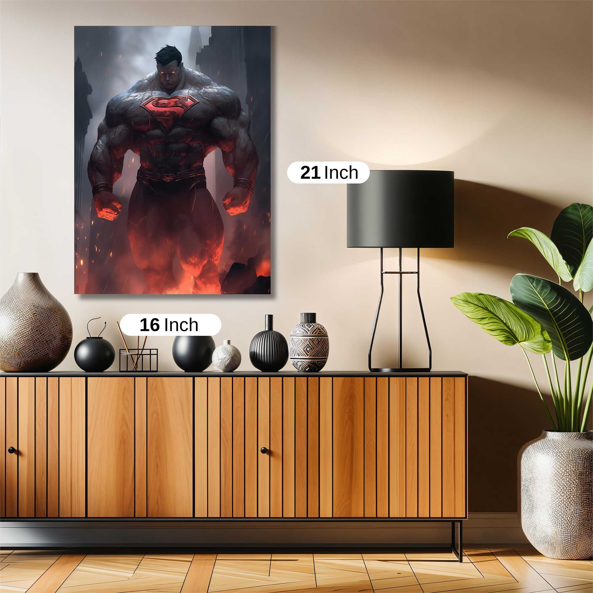 Superman Inferno Safe Wall Magnetic / M