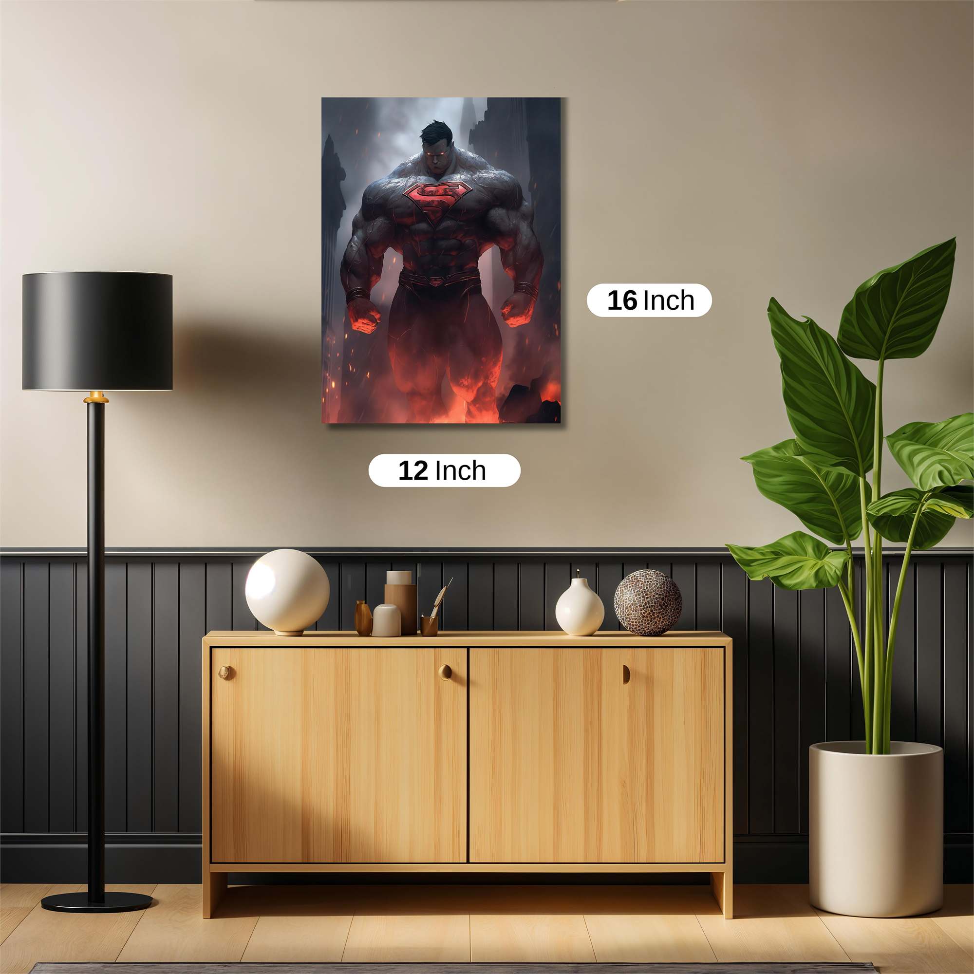 Superman Inferno Safe Wall Magnetic / M
