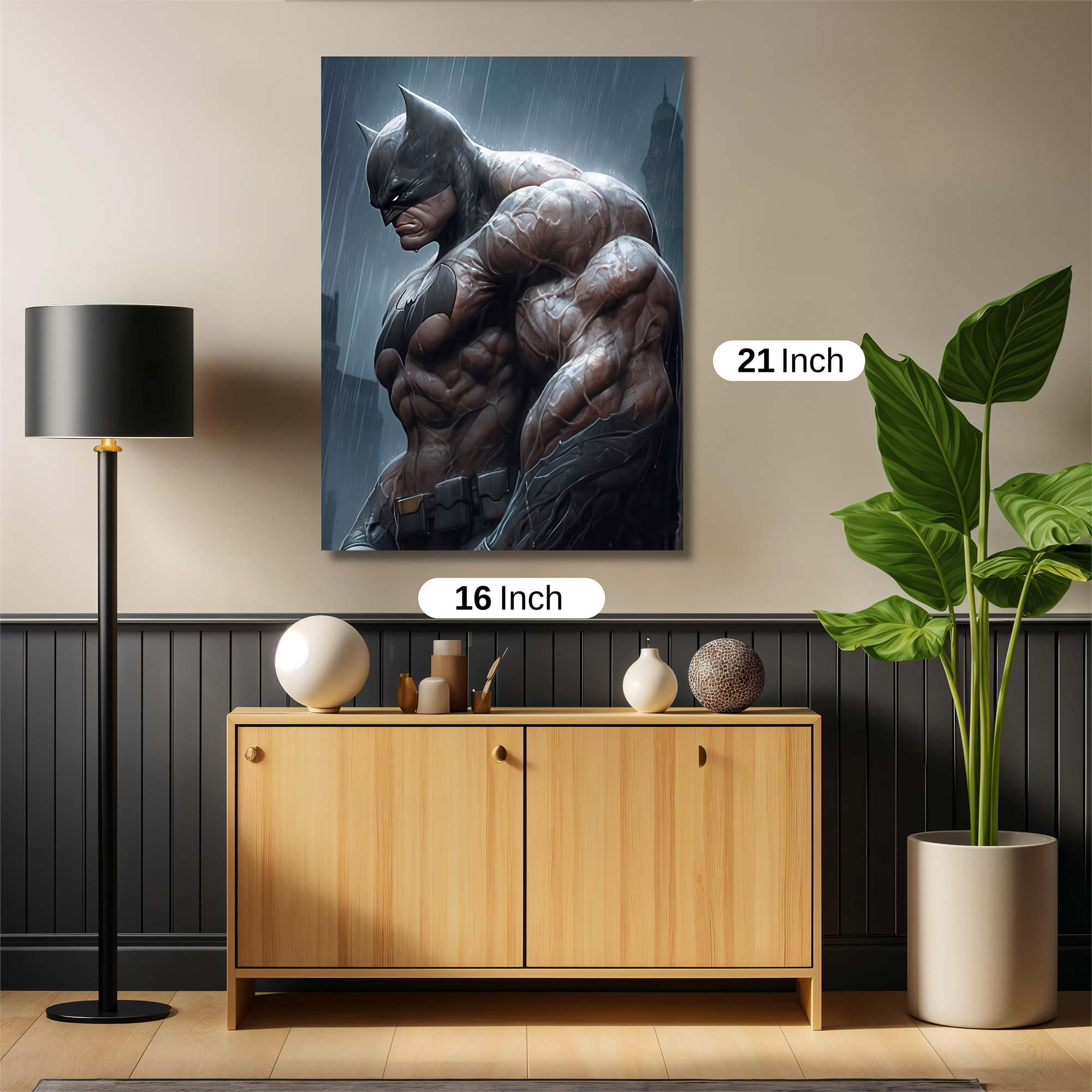 Batman Brooding Safe Wall Magnetic / M