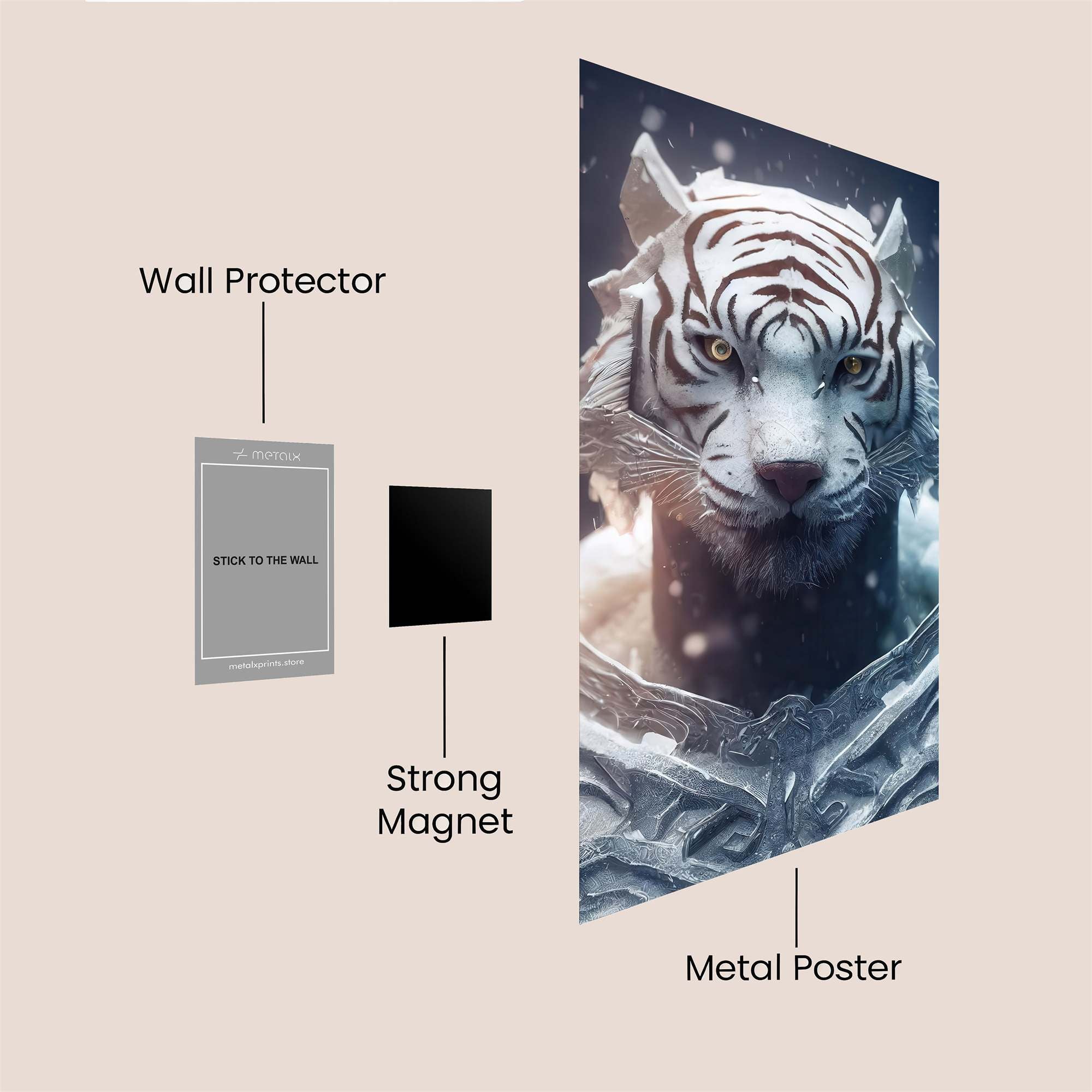 Tiger Majesty Safe Wall Magnetic / M