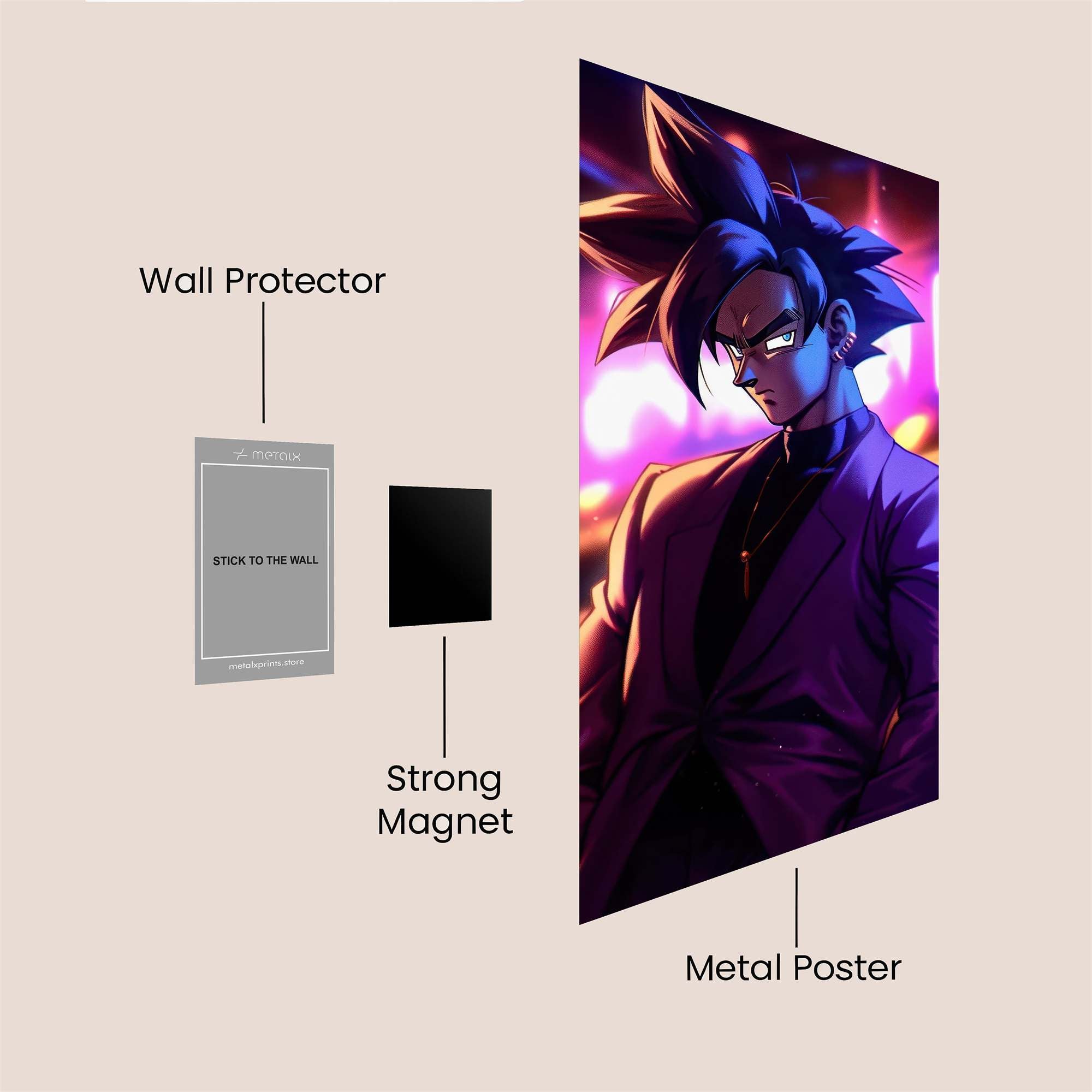 Goku Vibrance Safe Wall Magnetic / M