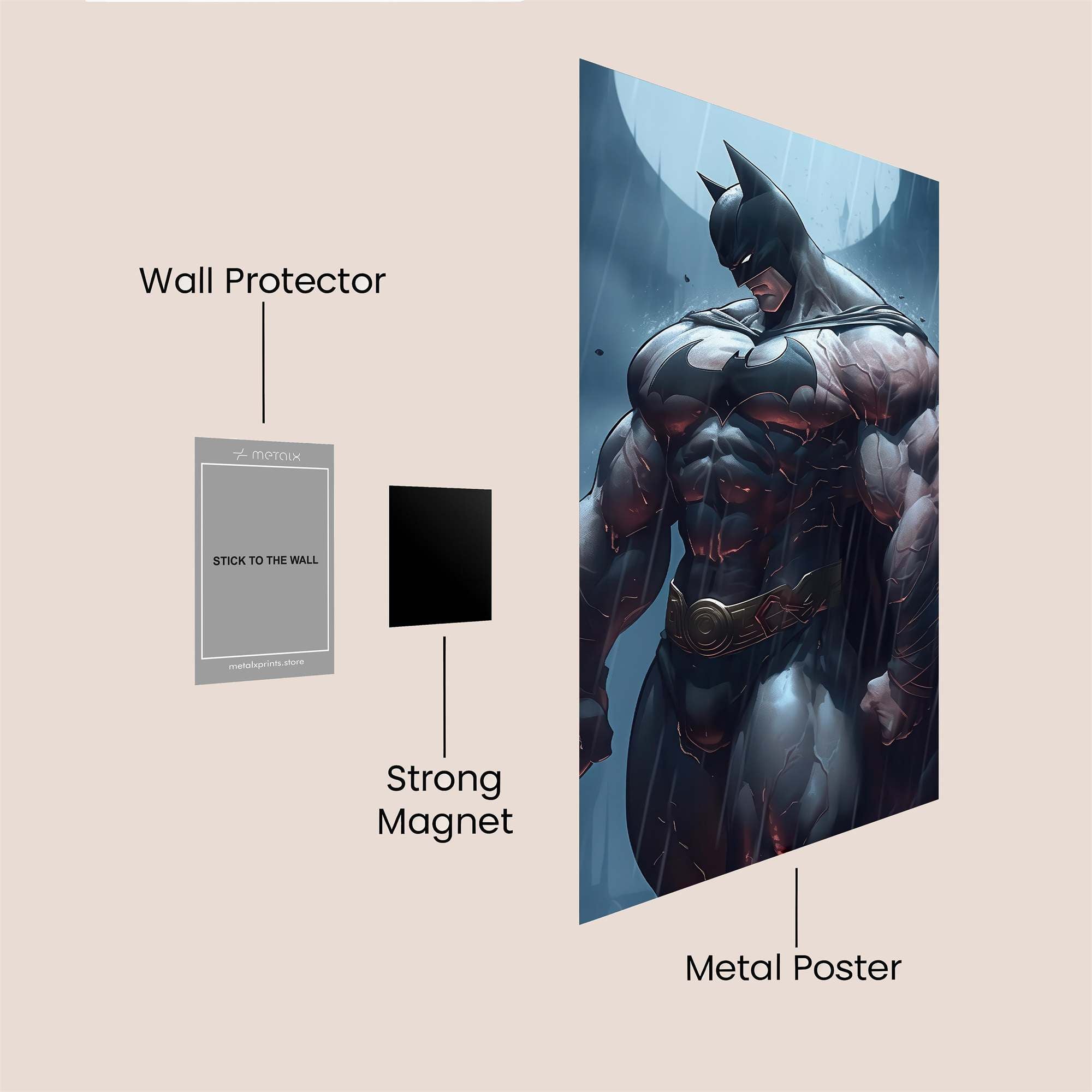 Batman Resolute Safe Wall Magnetic / M