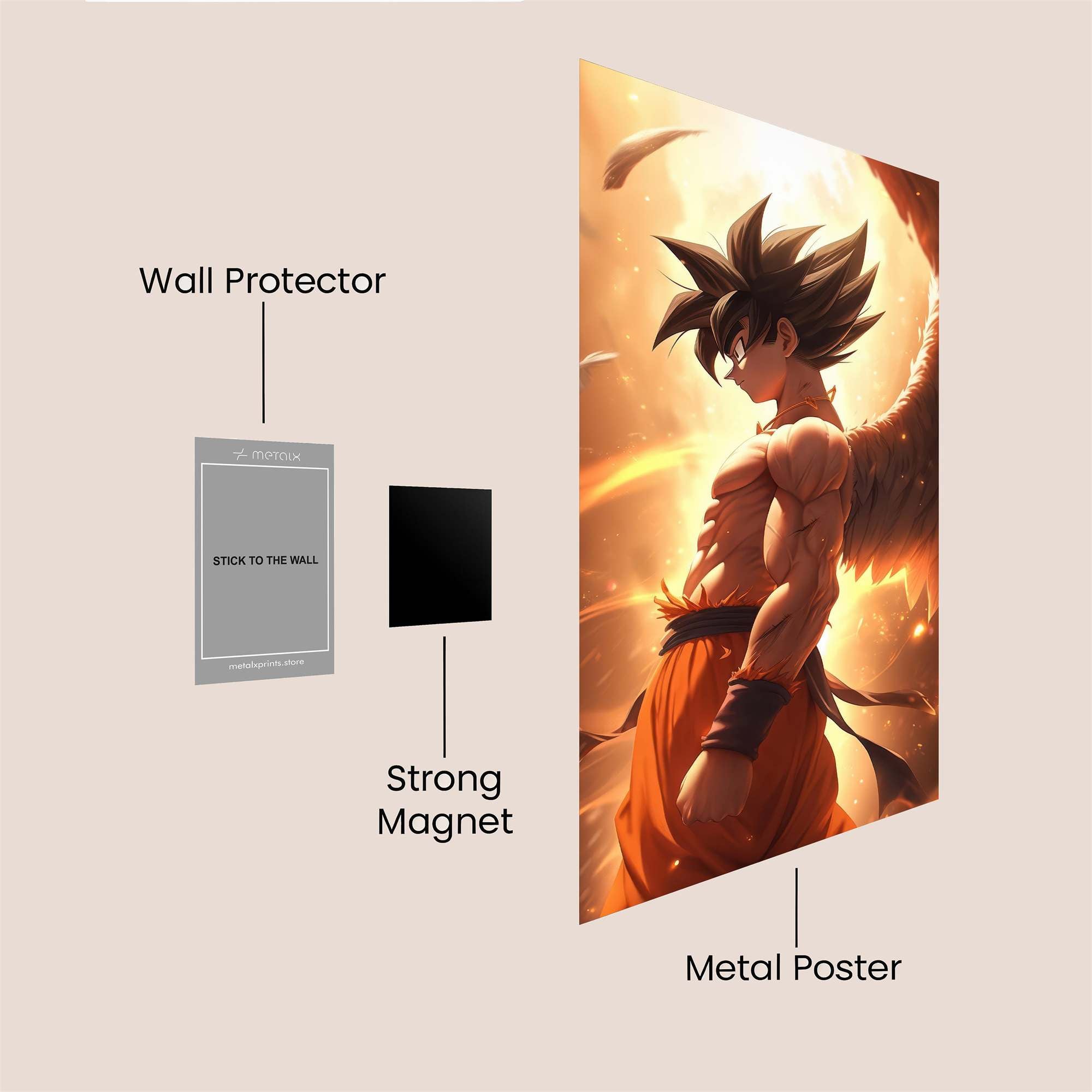 Goku Ascendance Safe Wall Magnetic / M