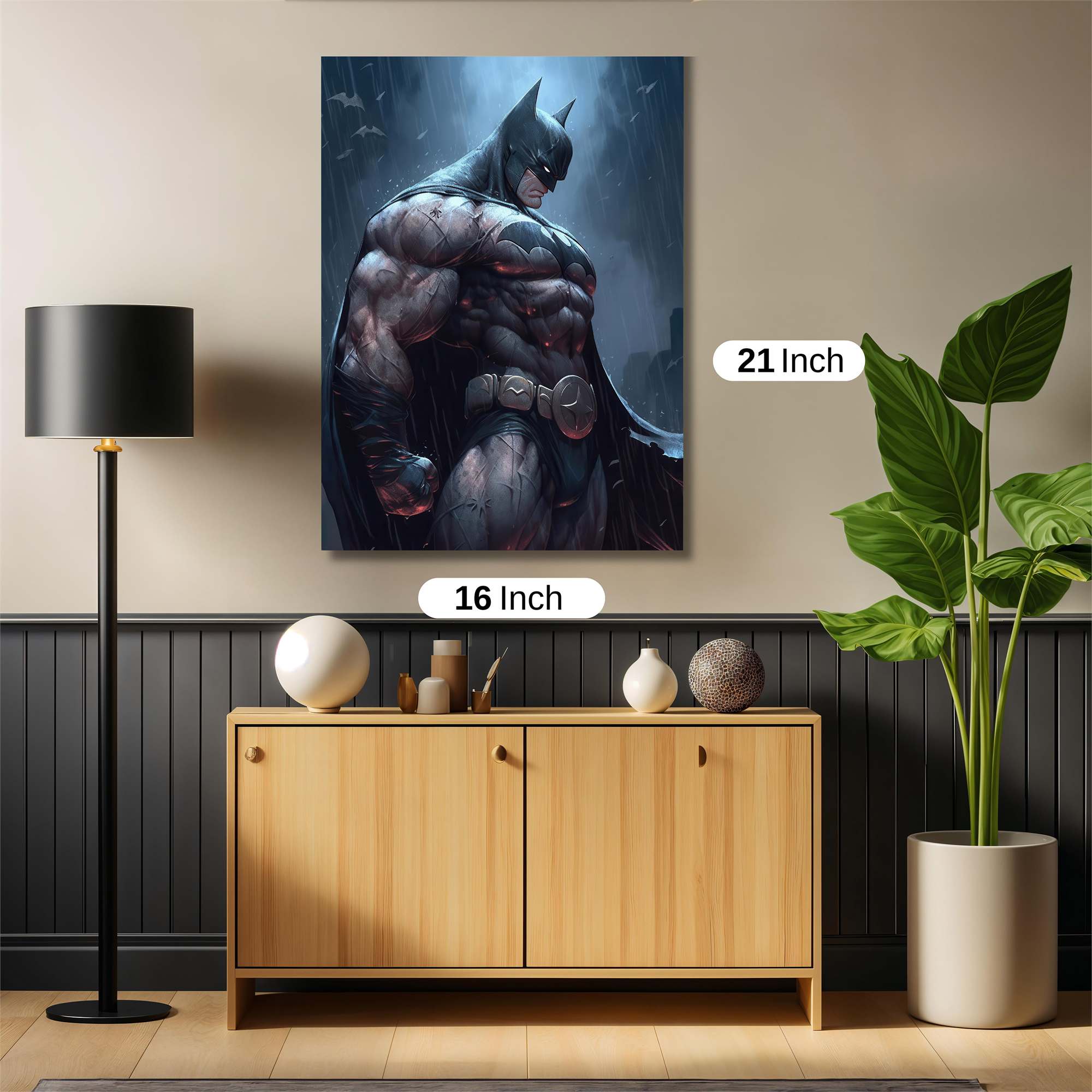 Batman Brooding Safe Wall Magnetic / M