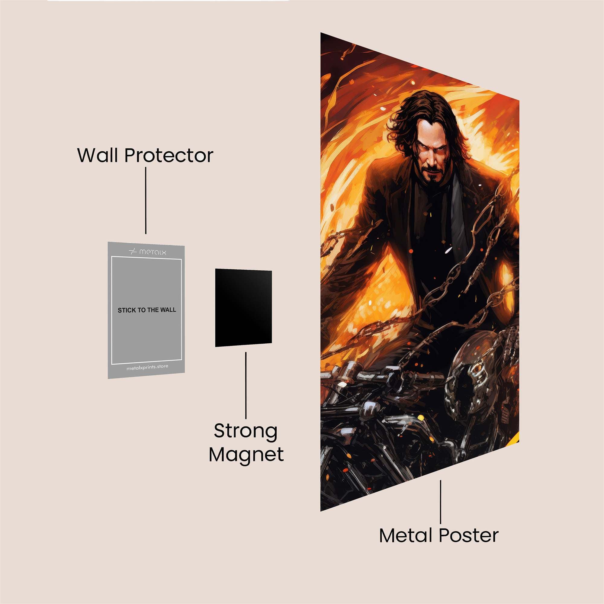 Inferno Avenger Safe Wall Magnetic / M