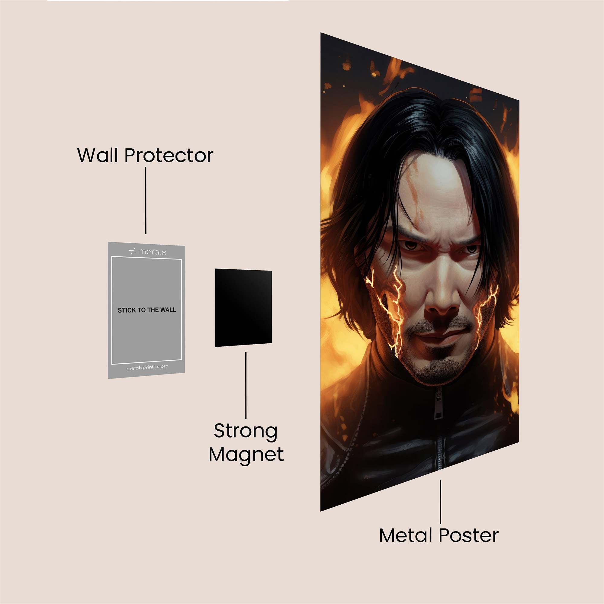 Inferno Resolve Safe Wall Magnetic / M