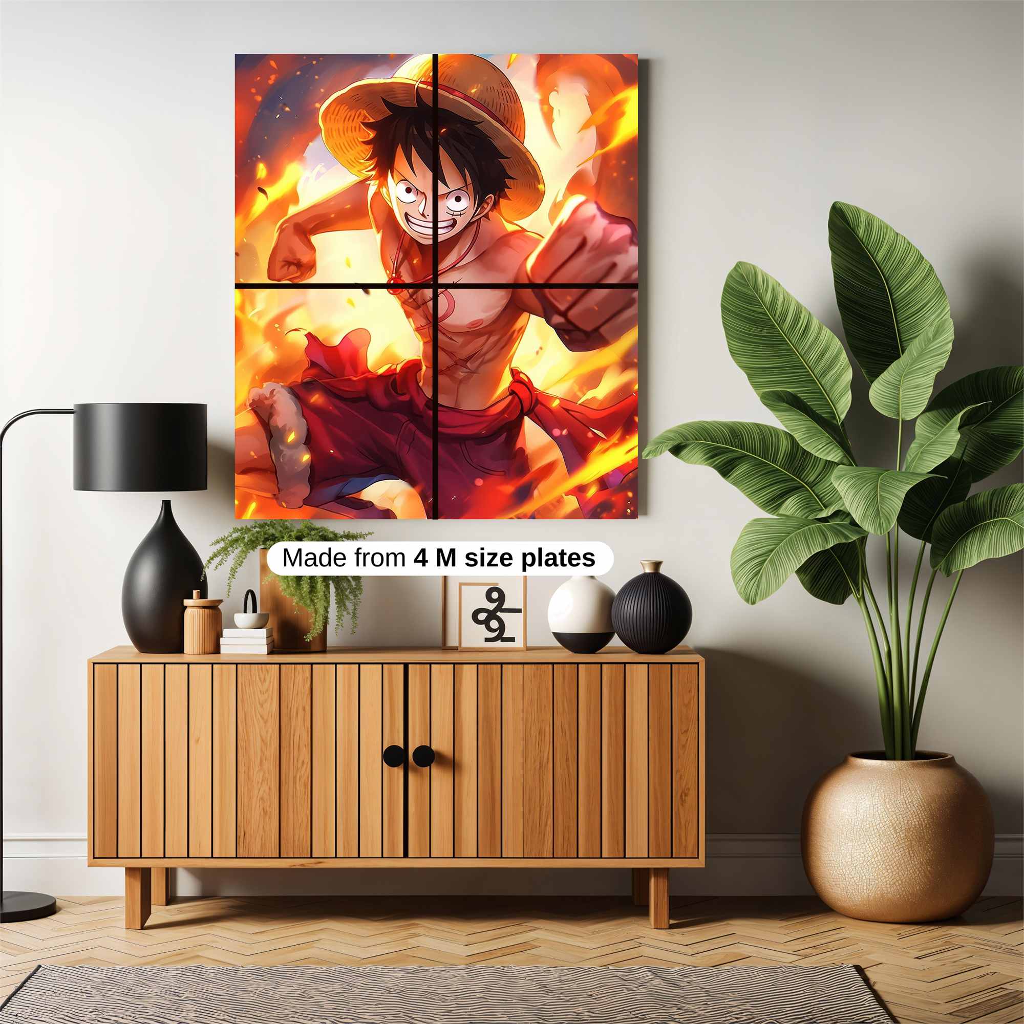 Luffy Blaze Safe Wall Magnetic / M