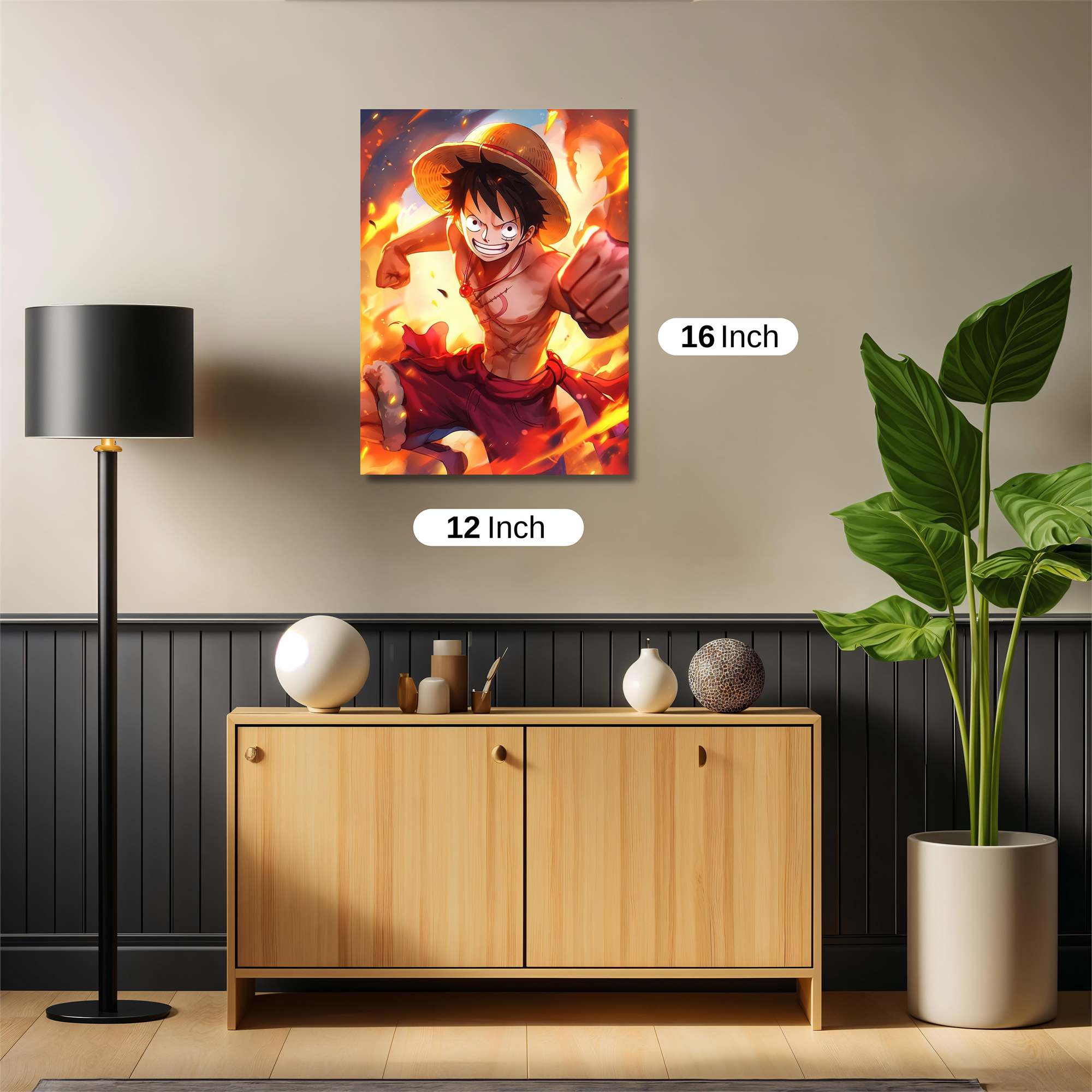 Luffy Blaze Safe Wall Magnetic / M
