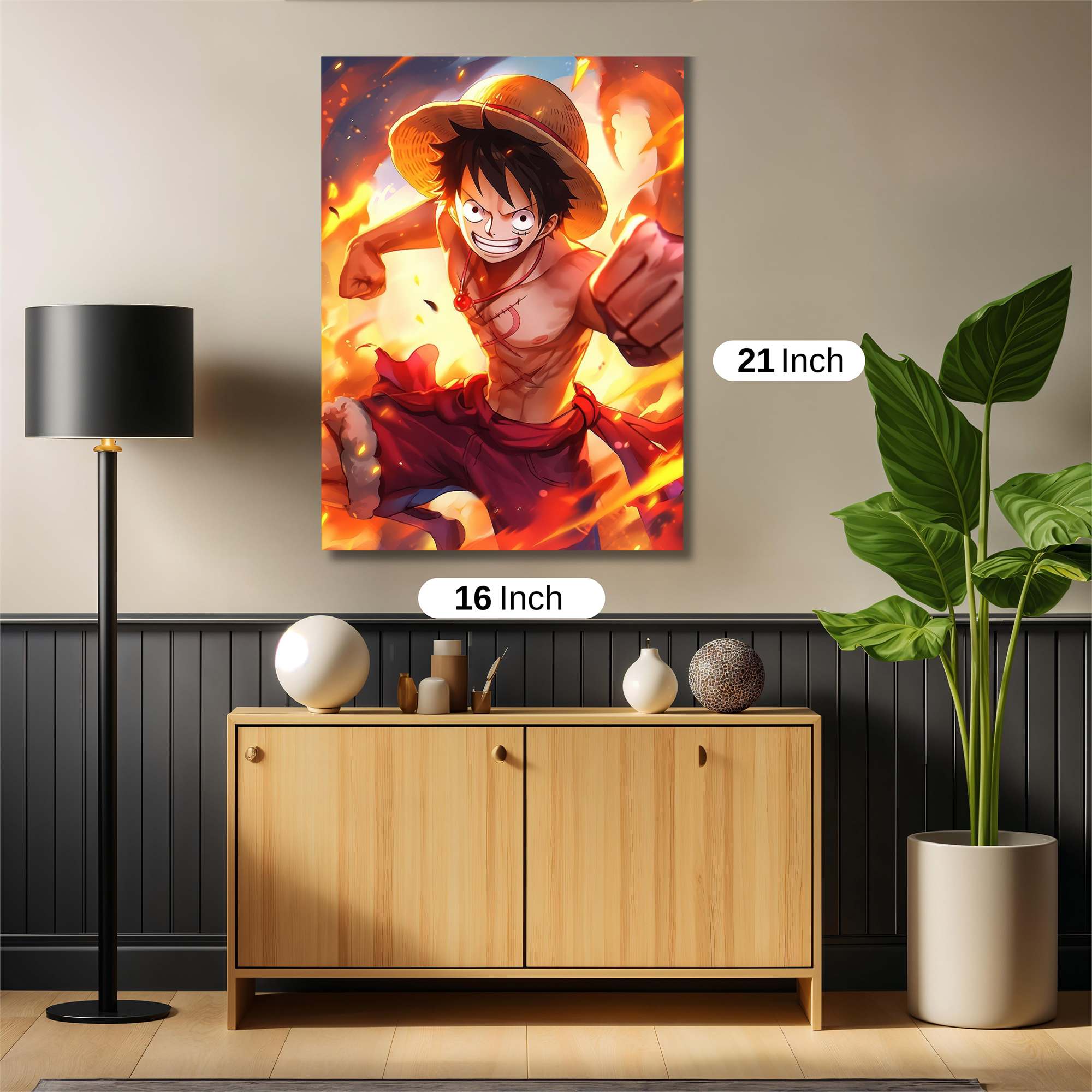 Luffy Blaze Safe Wall Magnetic / M