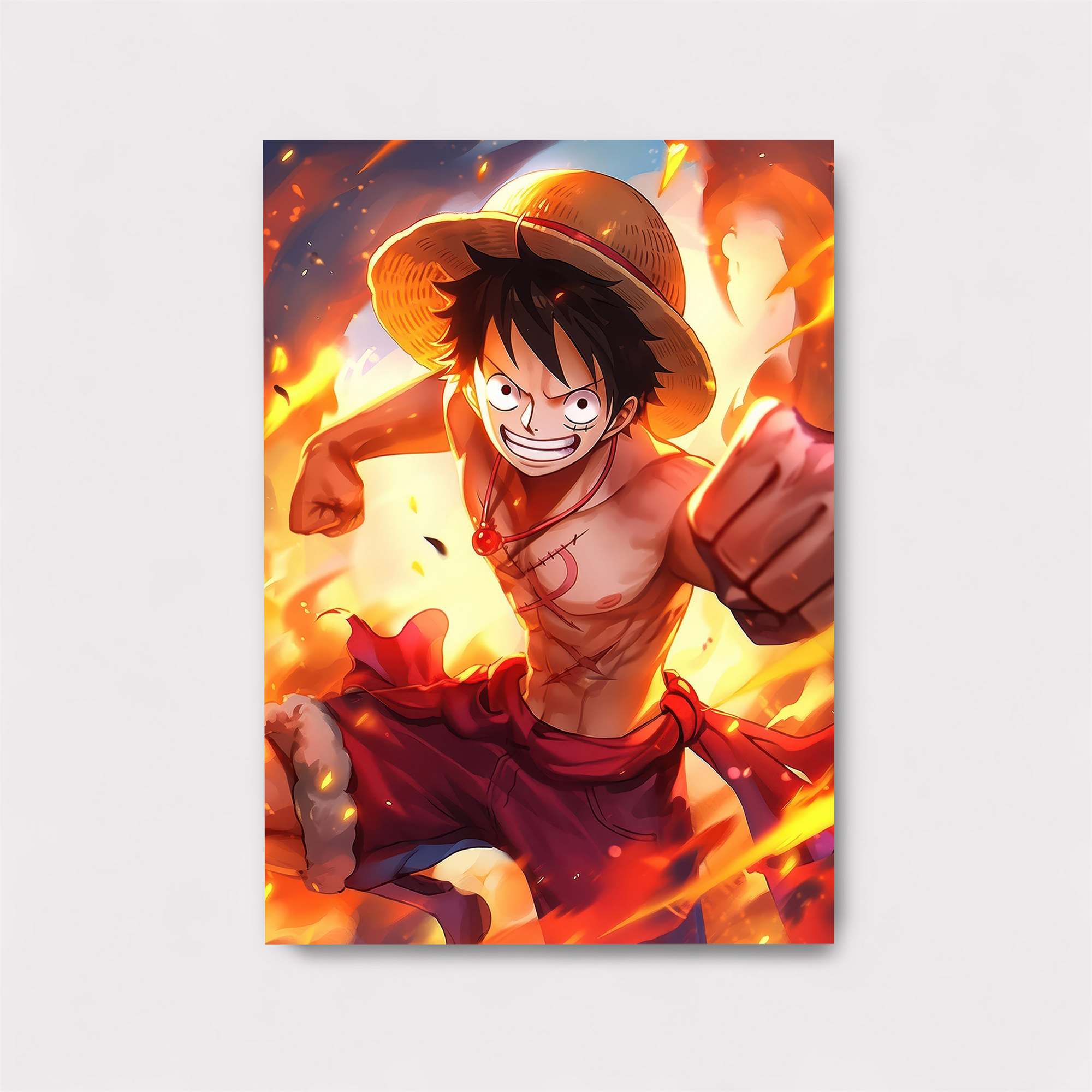 Luffy Blaze Safe Wall Magnetic / M