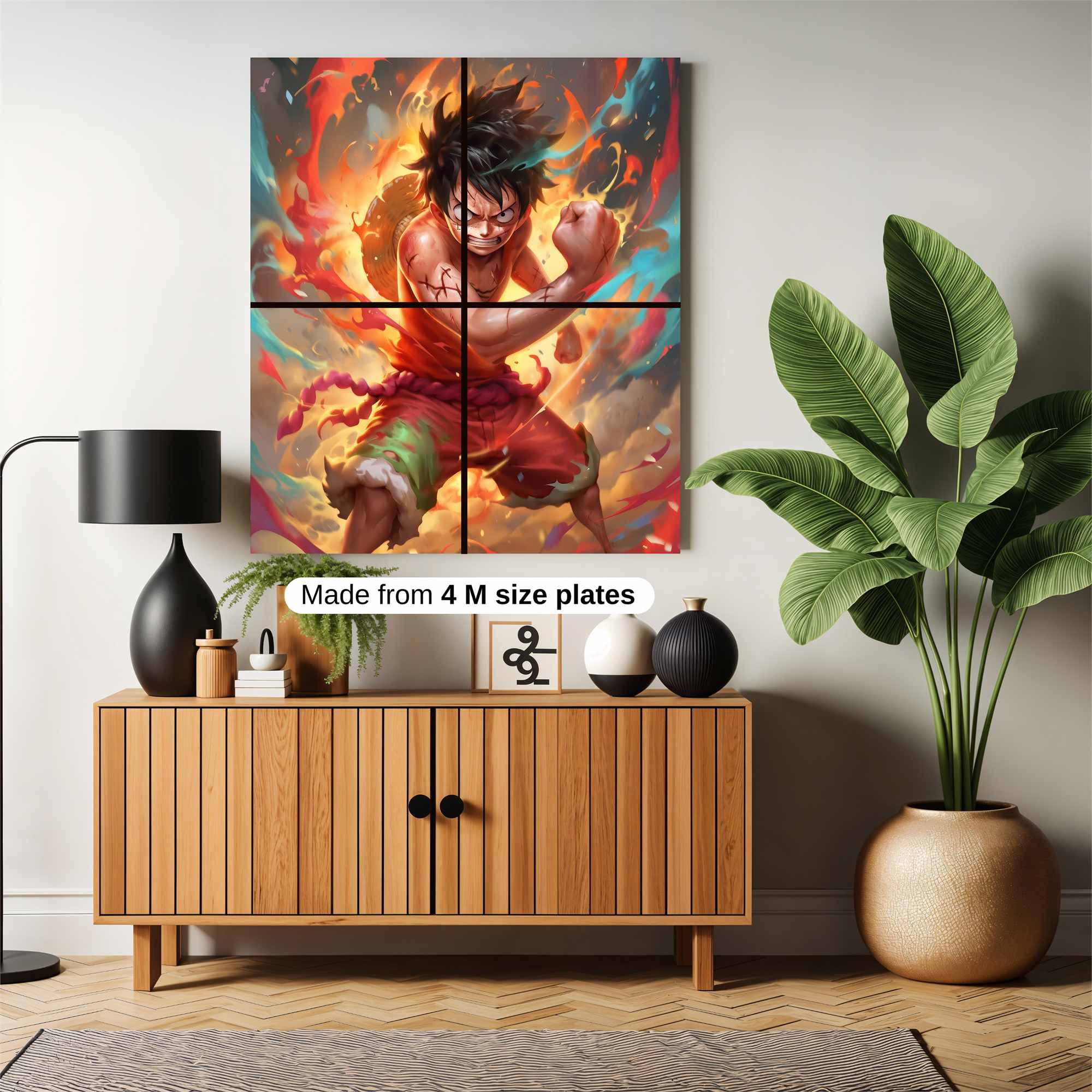 Luffy Blaze Safe Wall Magnetic / M