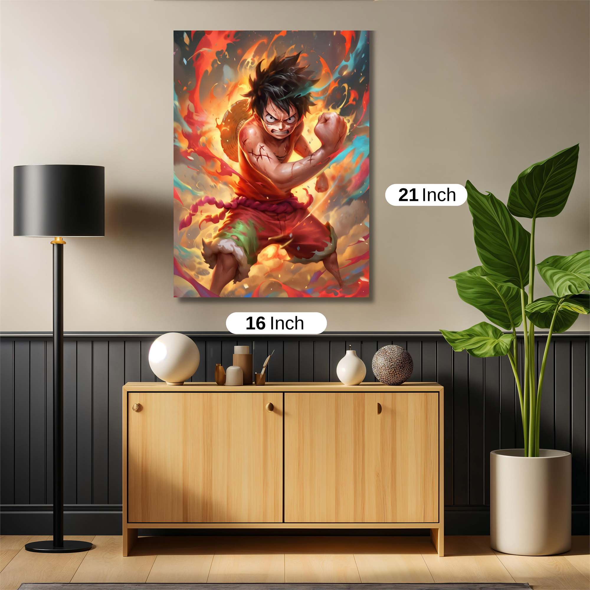 Luffy Blaze Safe Wall Magnetic / M