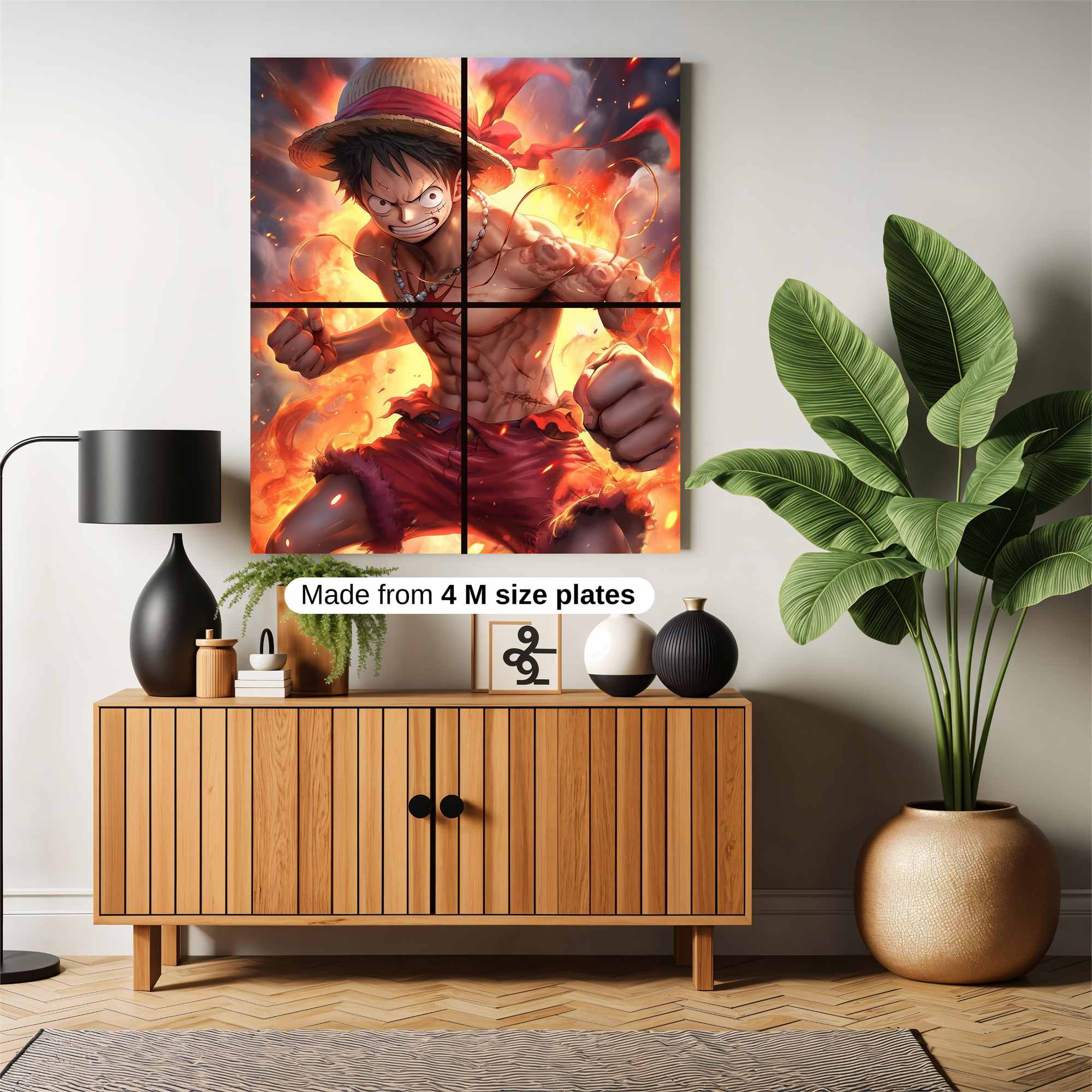 Luffy Blaze Safe Wall Magnetic / M