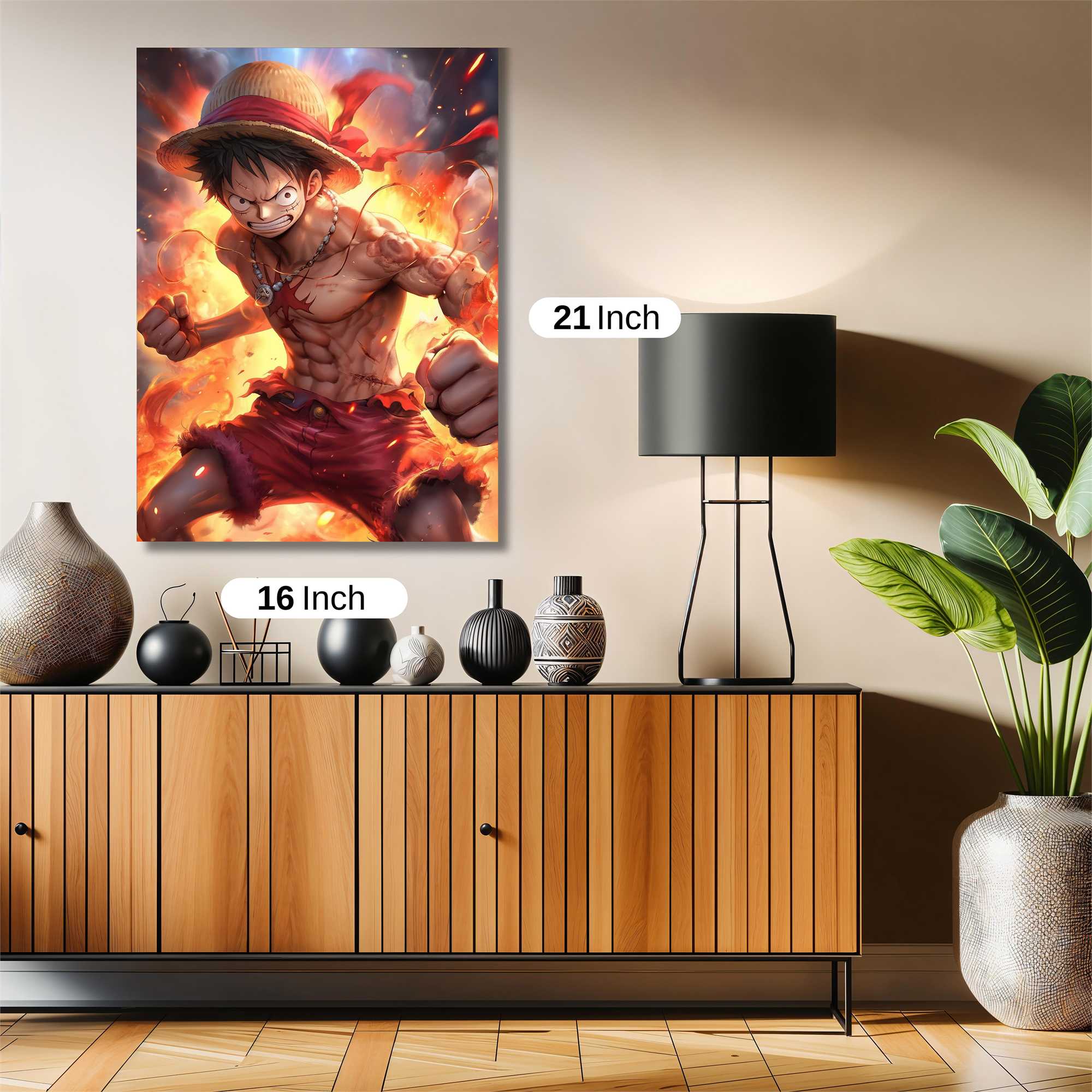 Luffy Blaze Safe Wall Magnetic / M