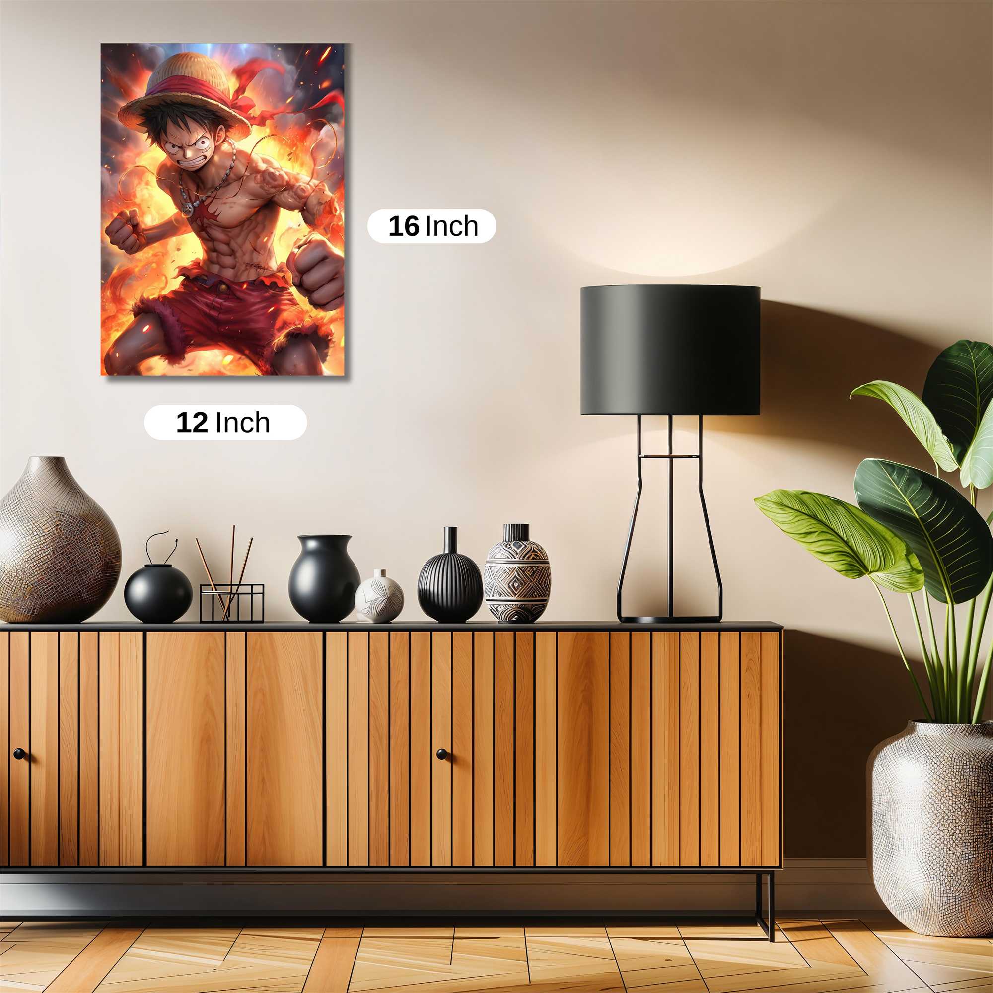 Luffy Blaze Safe Wall Magnetic / M